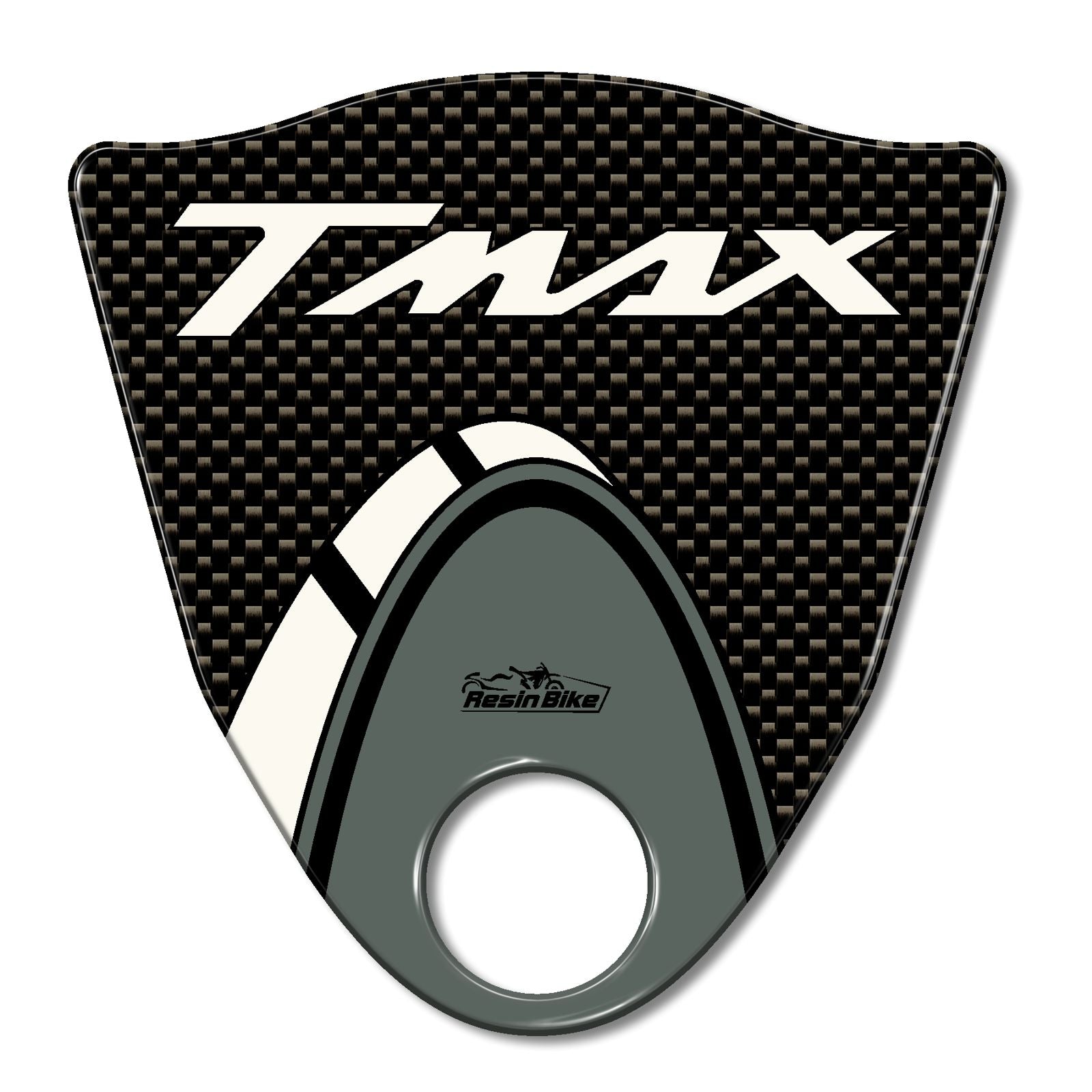 Resin Bike 3D Motorcycle Stickers - Footboard | Yamaha TMAX 500 2008>2011 RB-B24584J7 - Pyramid Motorcycle Accessories