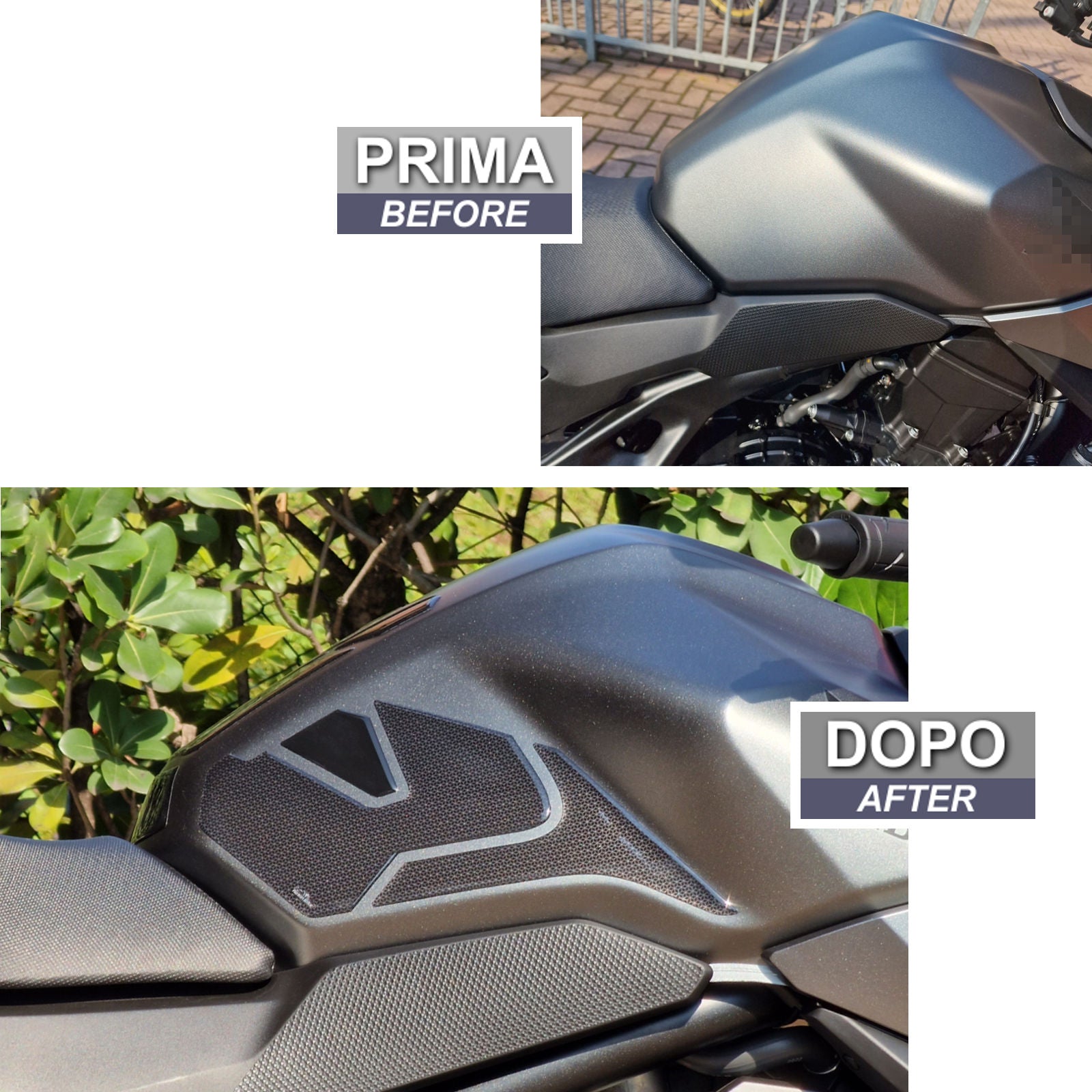Resin Bike 3D Motorcycle Stickers - Tank Sides | Honda CB750 Hornet 2023>2025 - Pyramid Motorcycle Accessories