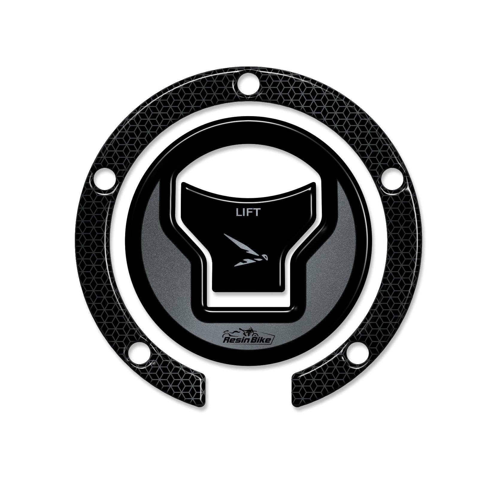 Resin Bike 3D Motorcycle Stickers - Fuel Cap | Honda CB750 Hornet 2023>2025 RB-1000665000000 - Pyramid Motorcycle Accessories