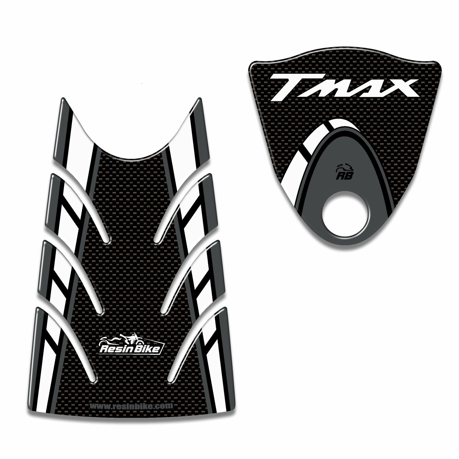Resin Bike 3D Motorcycle Stickers - Fuel Cap | Yamaha TMAX 500 2008>2011 RB-B80166I3 - Pyramid Motorcycle Accessories