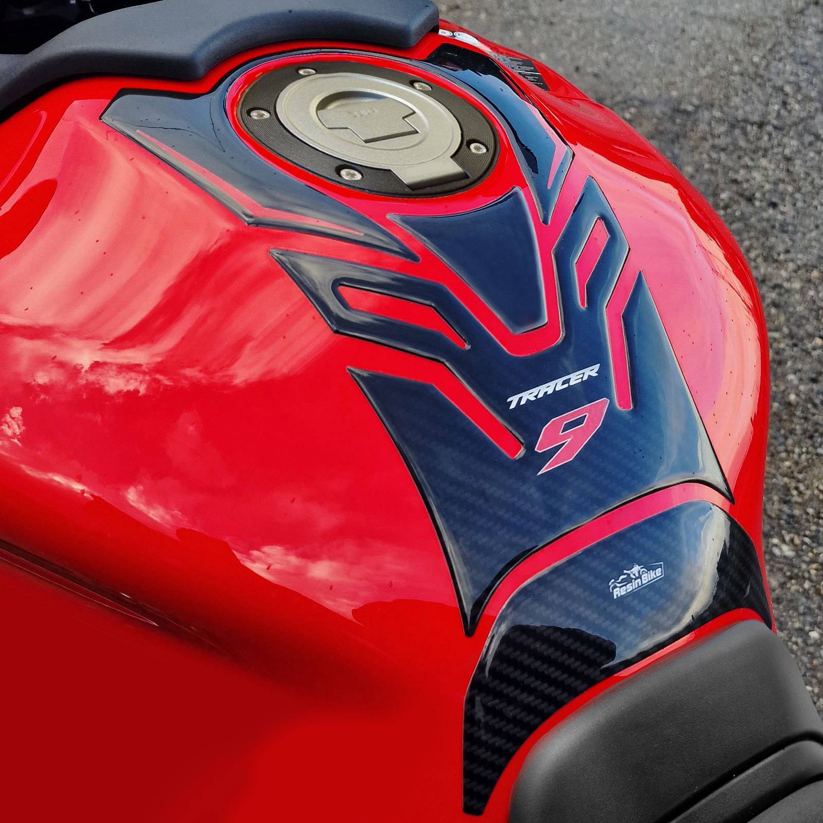 Resin Bike 3D Motorcycle Stickers - Tank Pad | Yamaha Tracer 9/9GT/9GT+ 2021>2024 - Pyramid Motorcycle Accessories