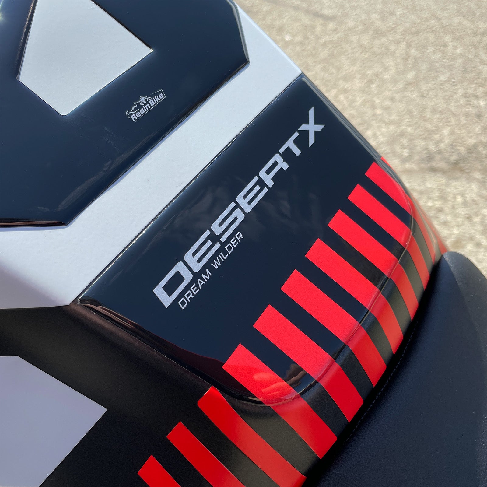Resin Bike 3D Motorcycle Stickers - Tank Kit | Ducati Desert X 2022>2026 RB-1000666100006 - Pyramid Motorcycle Accessories