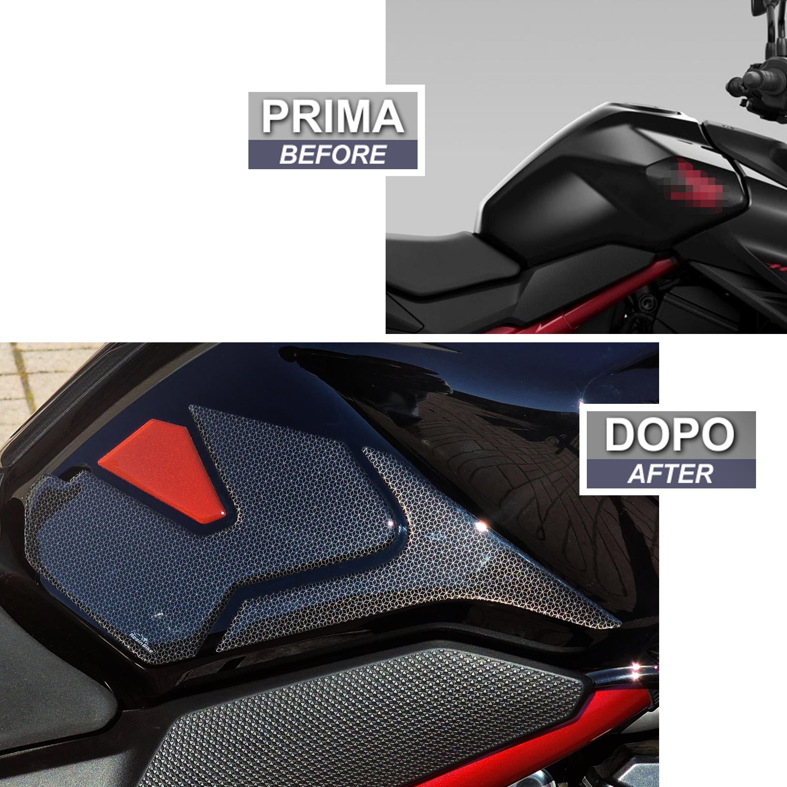 Resin Bike 3D Motorcycle Stickers - Tank Sides | Honda CB750 Hornet 2023>2025 RB-1000666300000 - Pyramid Motorcycle Accessories