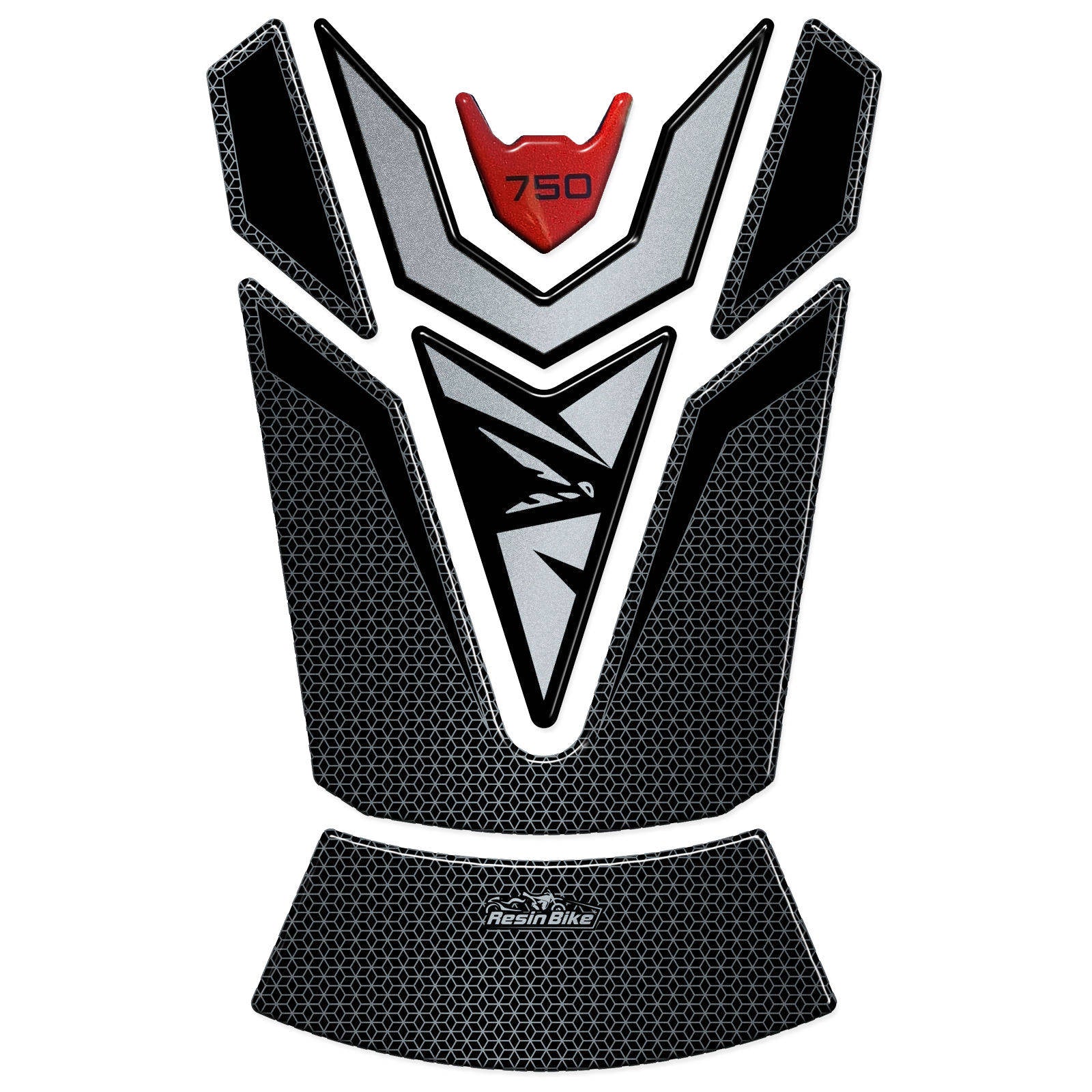 Resin Bike 3D Motorcycle Stickers - Tank Pad | Honda CB750 Hornet 2023>2025 - Pyramid Motorcycle Accessories