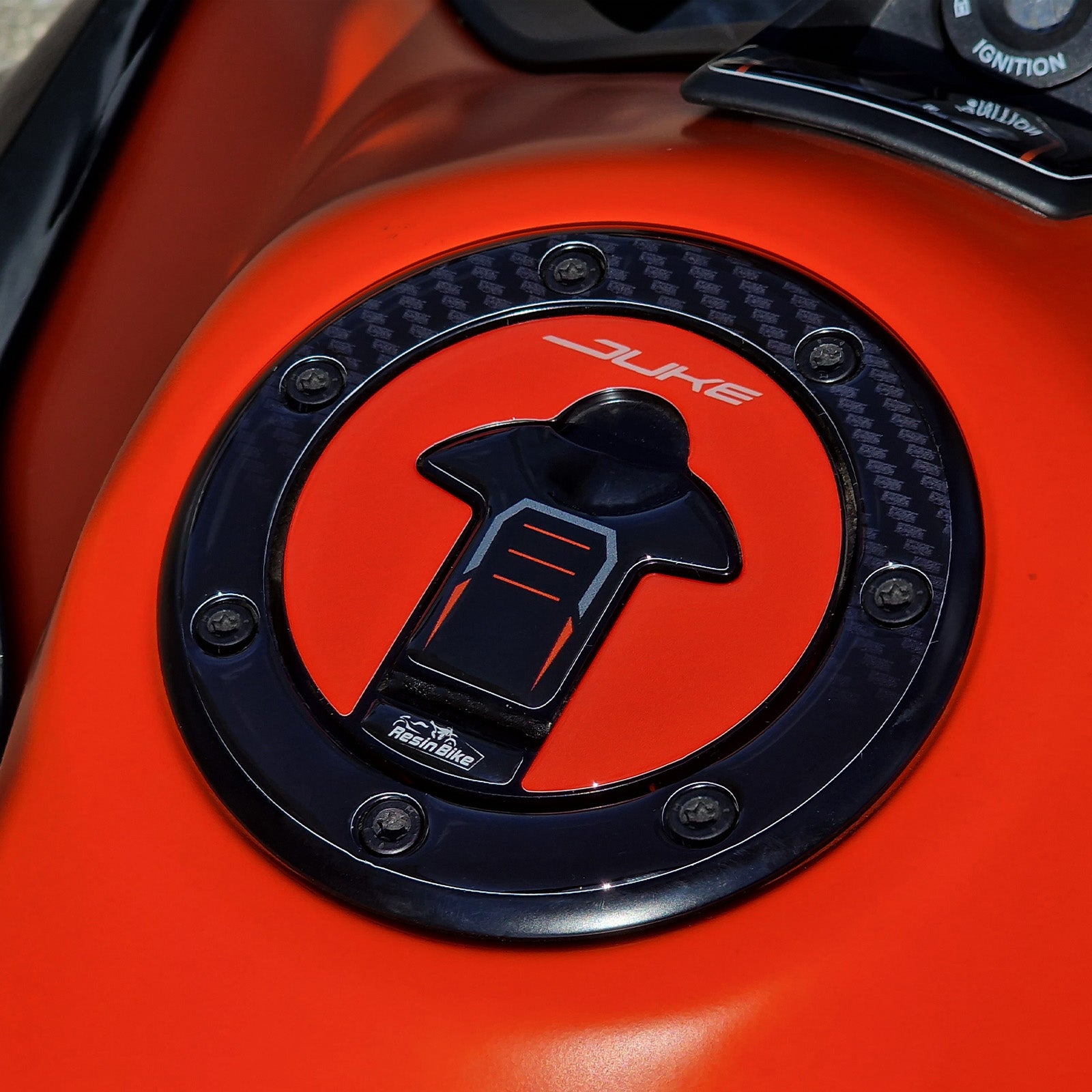 Resin Bike 3D Motorcycle Stickers - Fuel Cap | KTM 890 Duke 2022>2023 - Pyramid Motorcycle Accessories