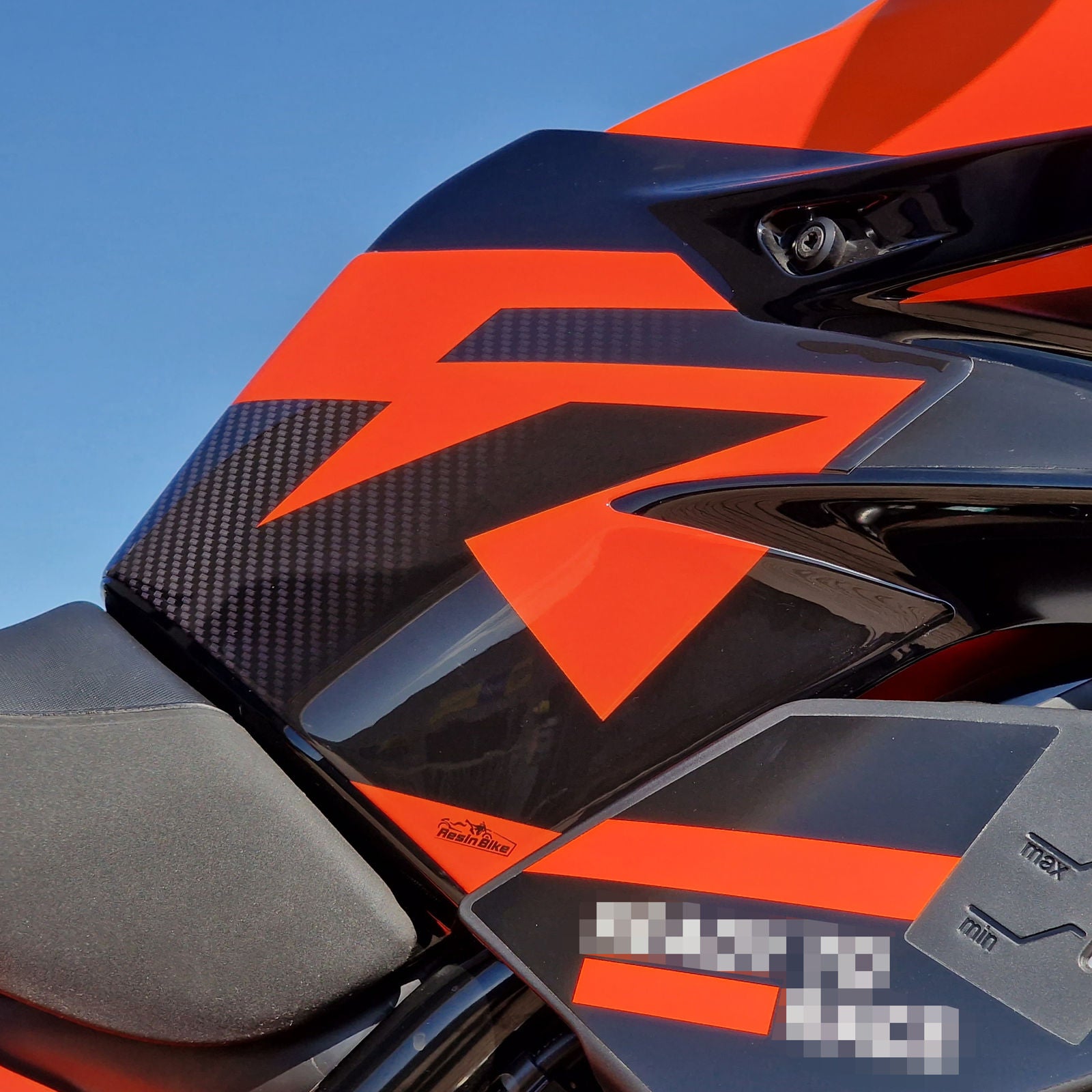 Resin Bike 3D Motorcycle Stickers - Tank Sides | KTM 890 Duke 2023>Current - Pyramid Motorcycle Accessories