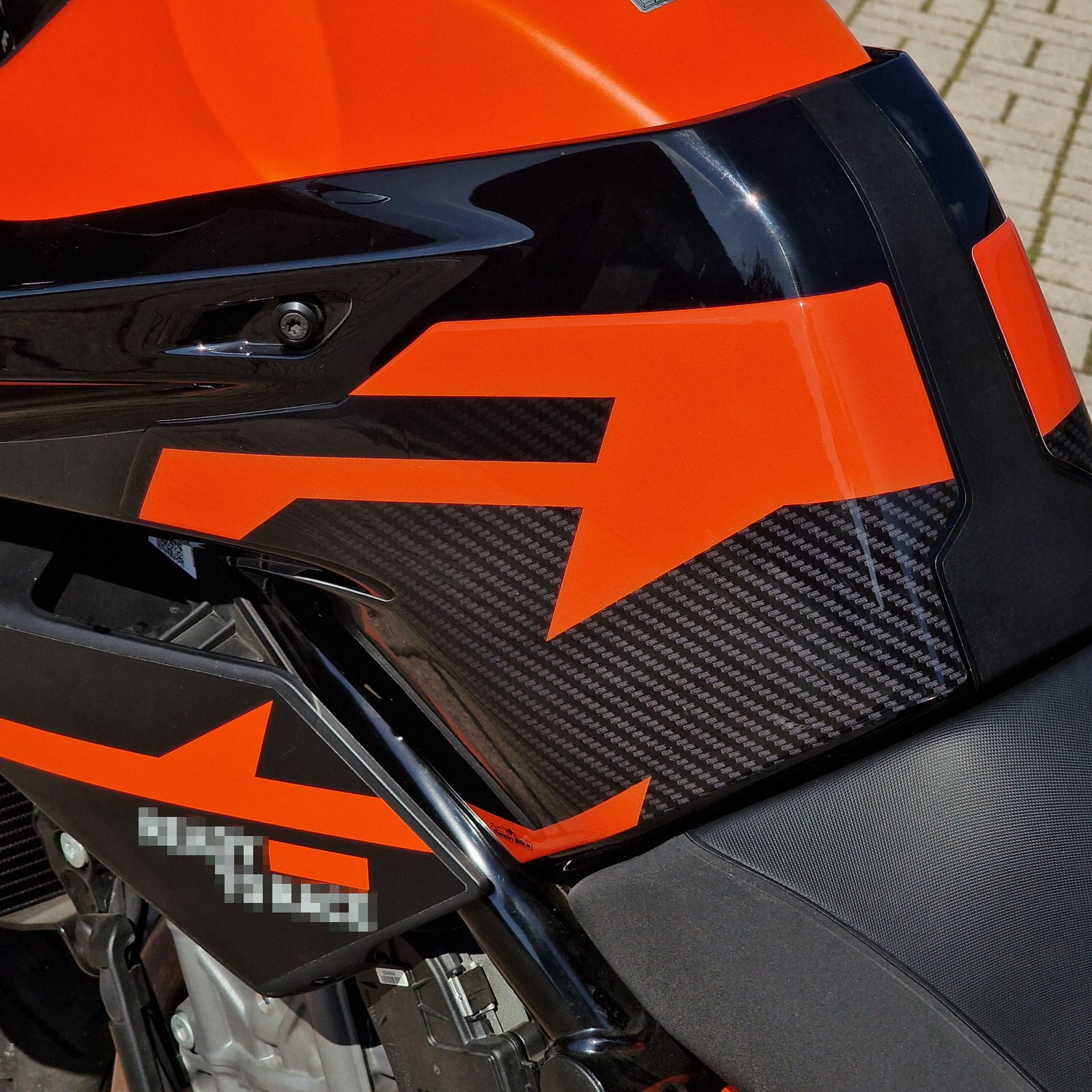 Resin Bike 3D Motorcycle Stickers - Tank Sides | KTM 890 Duke 2023>Current - Pyramid Motorcycle Accessories