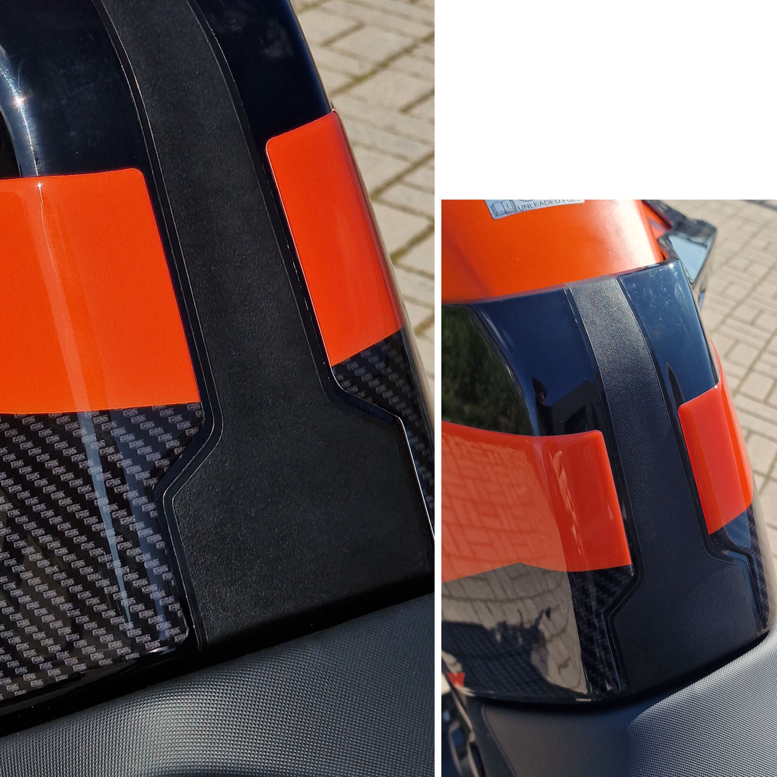 Resin Bike 3D Motorcycle Stickers - Tank Sides | KTM 890 Duke 2023>Current - Pyramid Motorcycle Accessories
