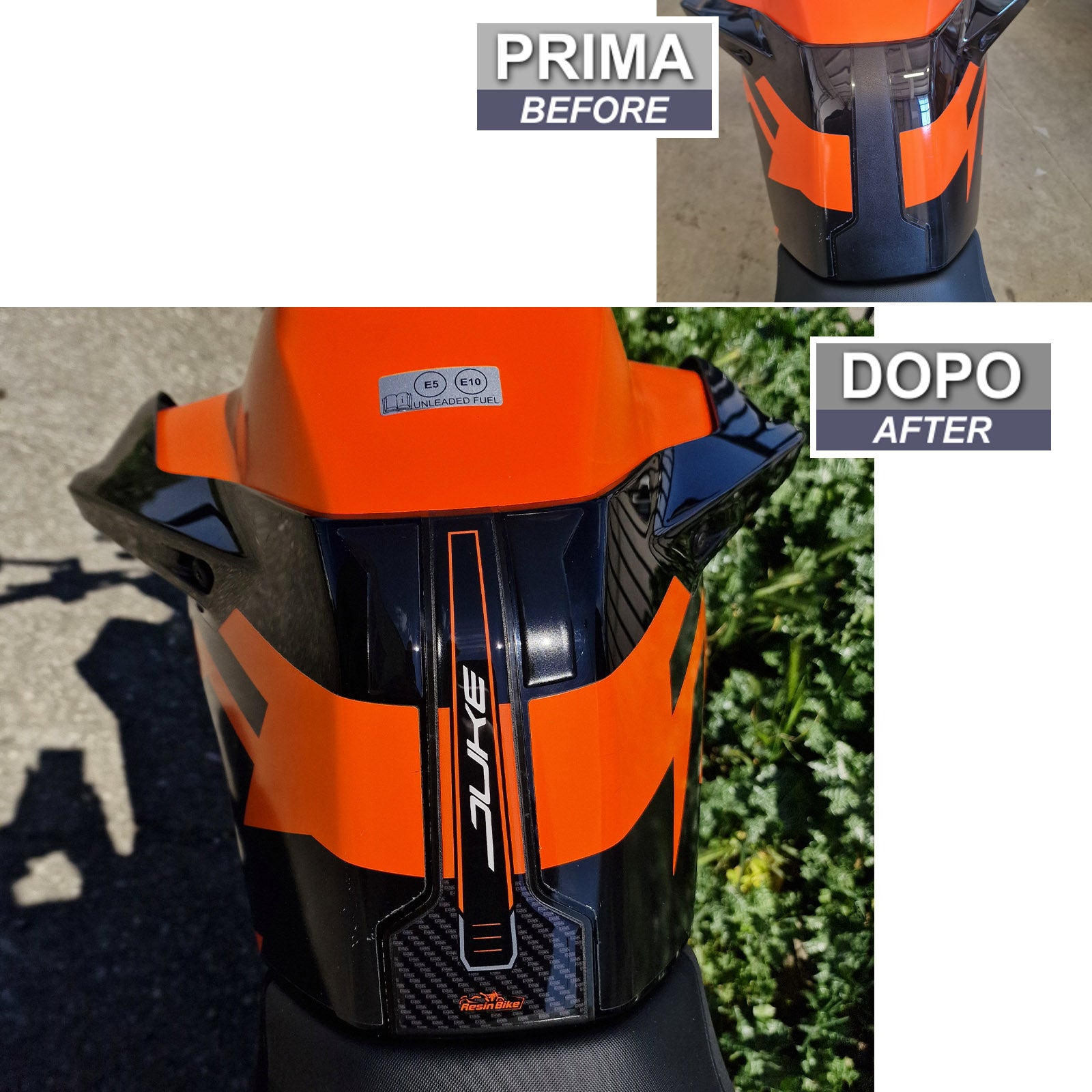 Resin Bike 3D Motorcycle Stickers - Tank Pad | KTM 790 Duke / 890 Duke R 2021>2026 - Pyramid Motorcycle Accessories