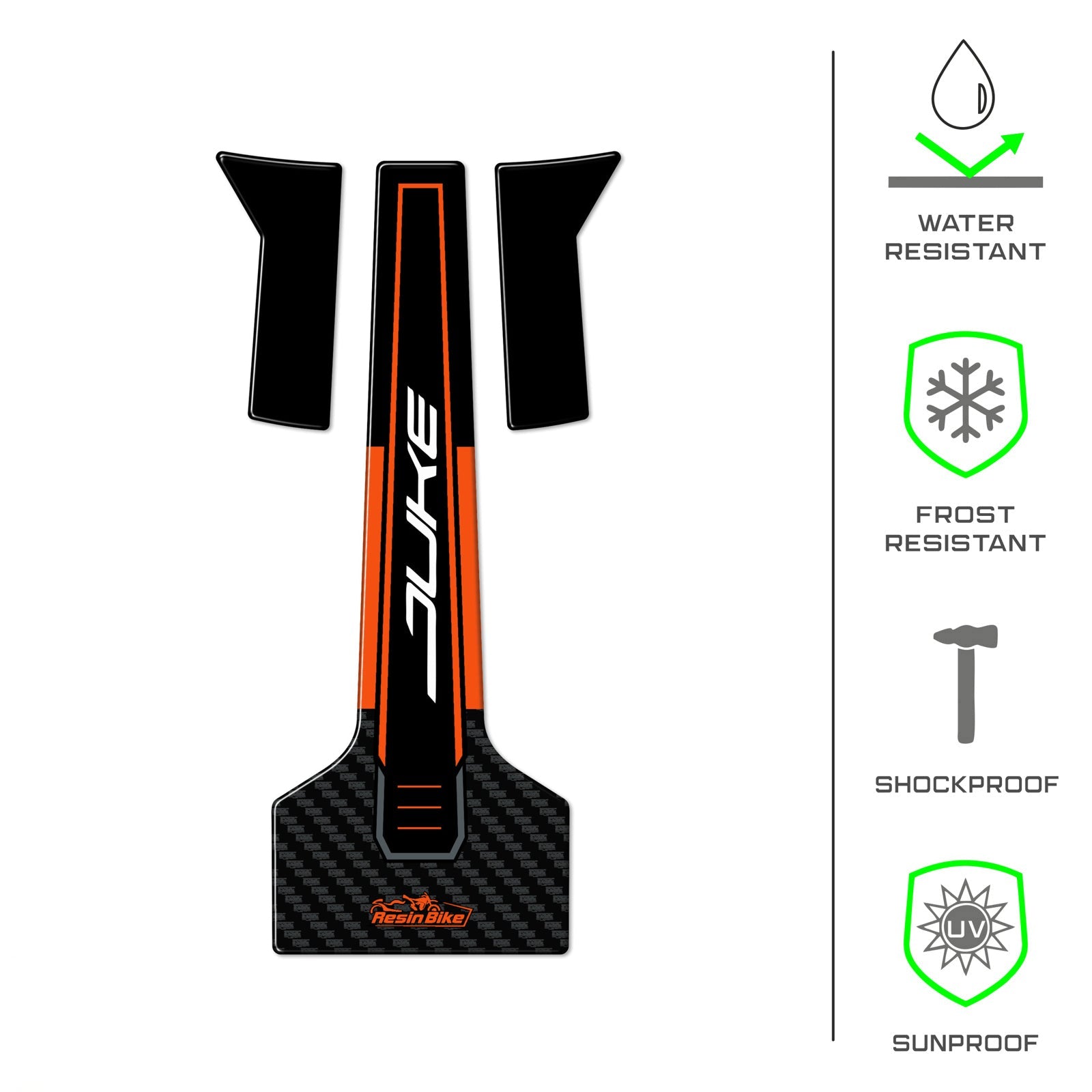 Resin Bike 3D Motorcycle Stickers - Tank Pad | KTM 790 Duke / 890 Duke R 2021>2026 - Pyramid Motorcycle Accessories