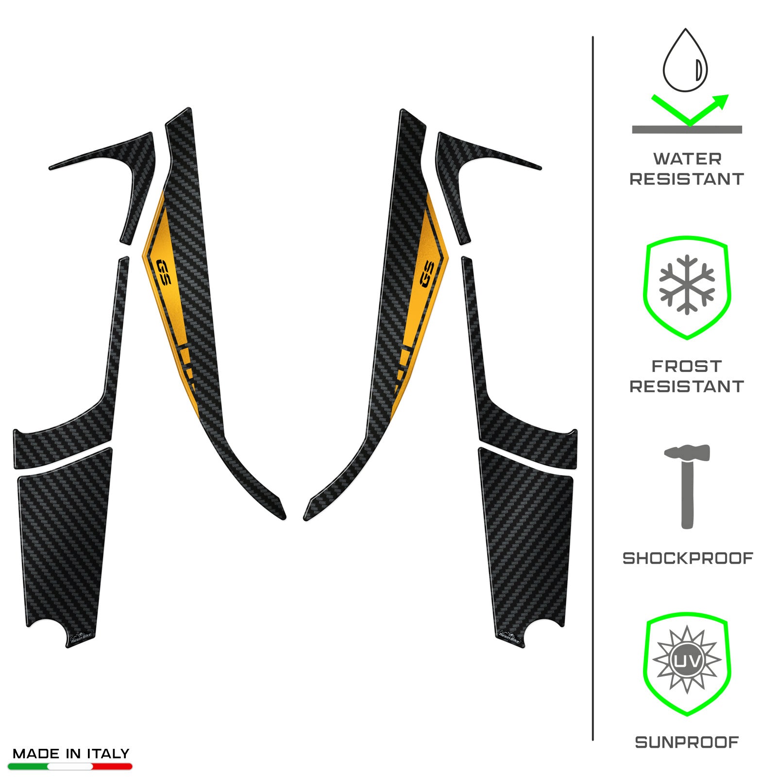 Resin Bike 3D Motorcycle Stickers - Front Fender | BMW R 1250 GS 2021>2024 - Pyramid Motorcycle Accessories