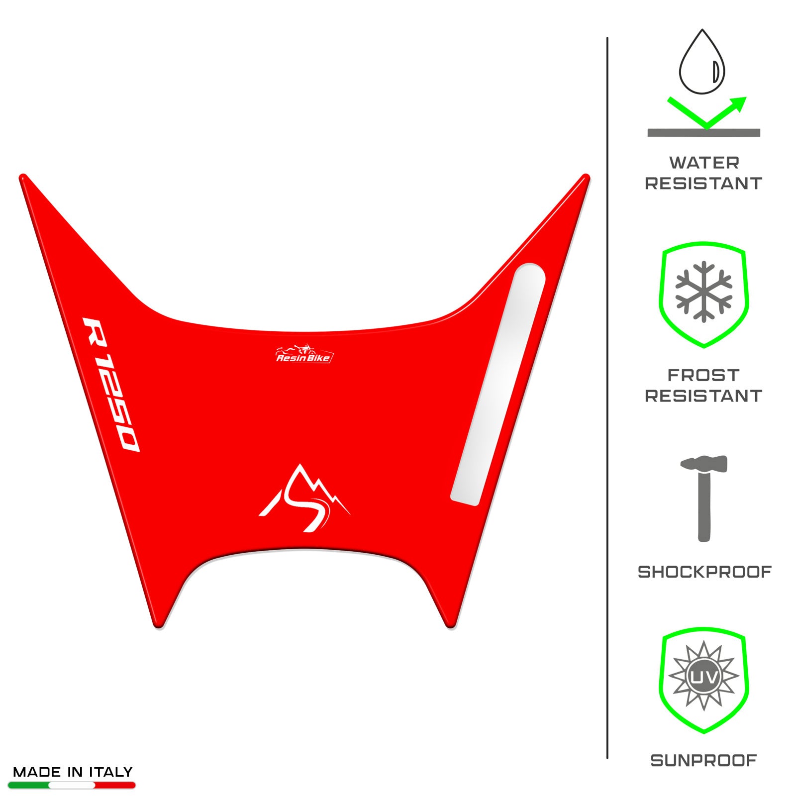 Resin Bike 3D Motorcycle Stickers - Beak | BMW R 1250 GS Trophy 2021>2024 - Pyramid Motorcycle Accessories