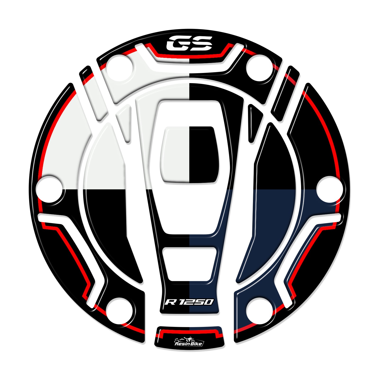Resin Bike 3D Motorcycle Stickers - Fuel Cap | BMW R 1250 GS/GSA 2021>2024 - Pyramid Motorcycle Accessories