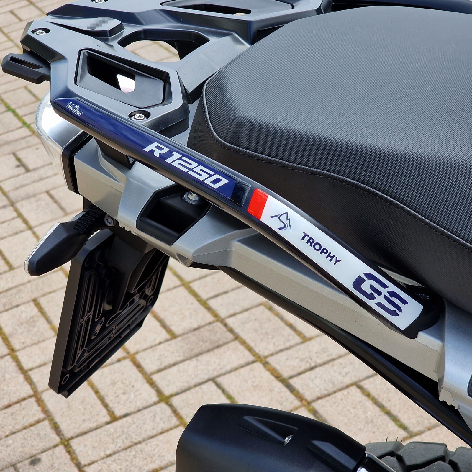 Resin Bike 3D Motorcycle Stickers - Passenger Handles | BMW R 1250 GS 2021>2024 - Pyramid Motorcycle Accessories