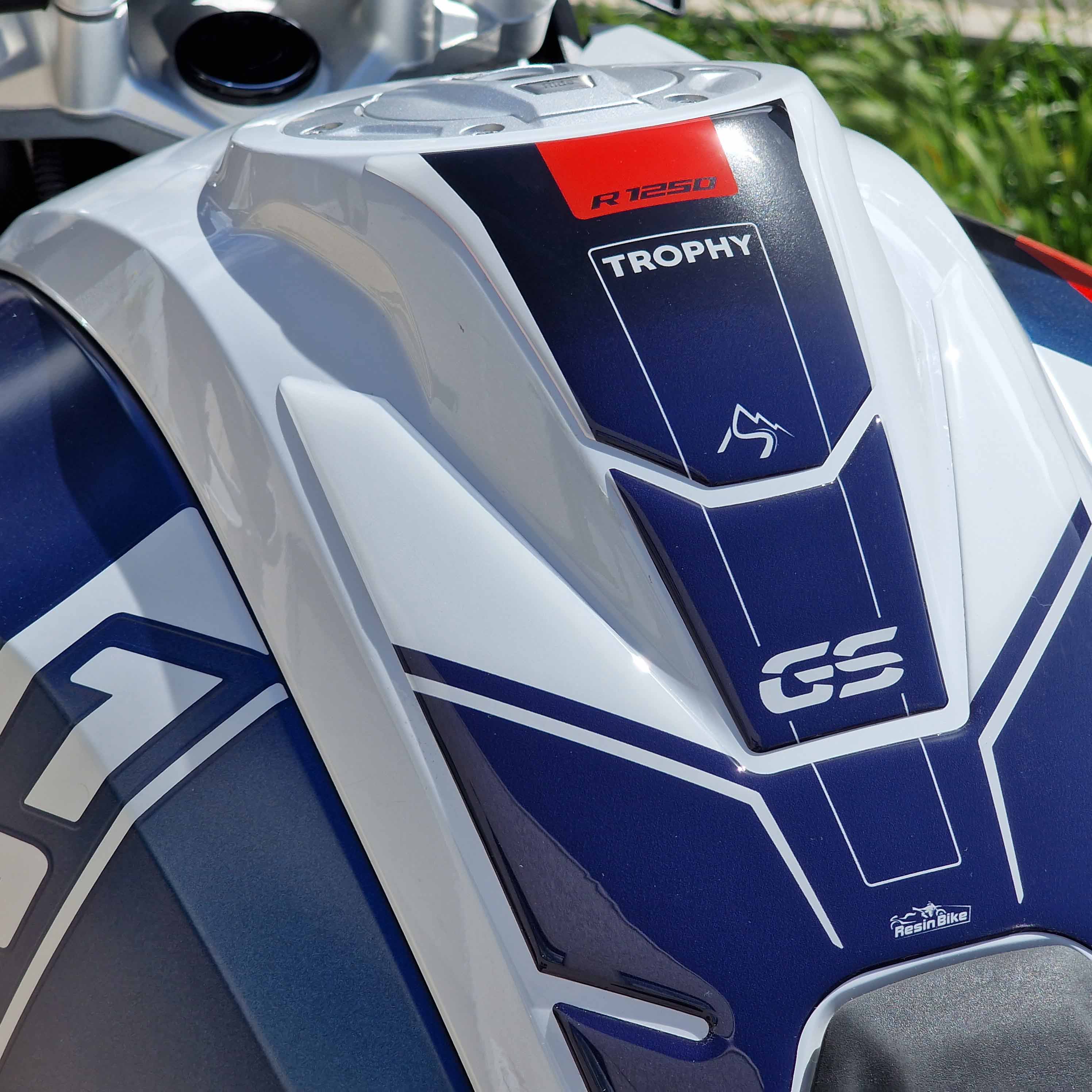 Resin Bike 3D Motorcycle Stickers - Tank Pad | BMW R 1250 GS 2021>2024 - Pyramid Motorcycle Accessories