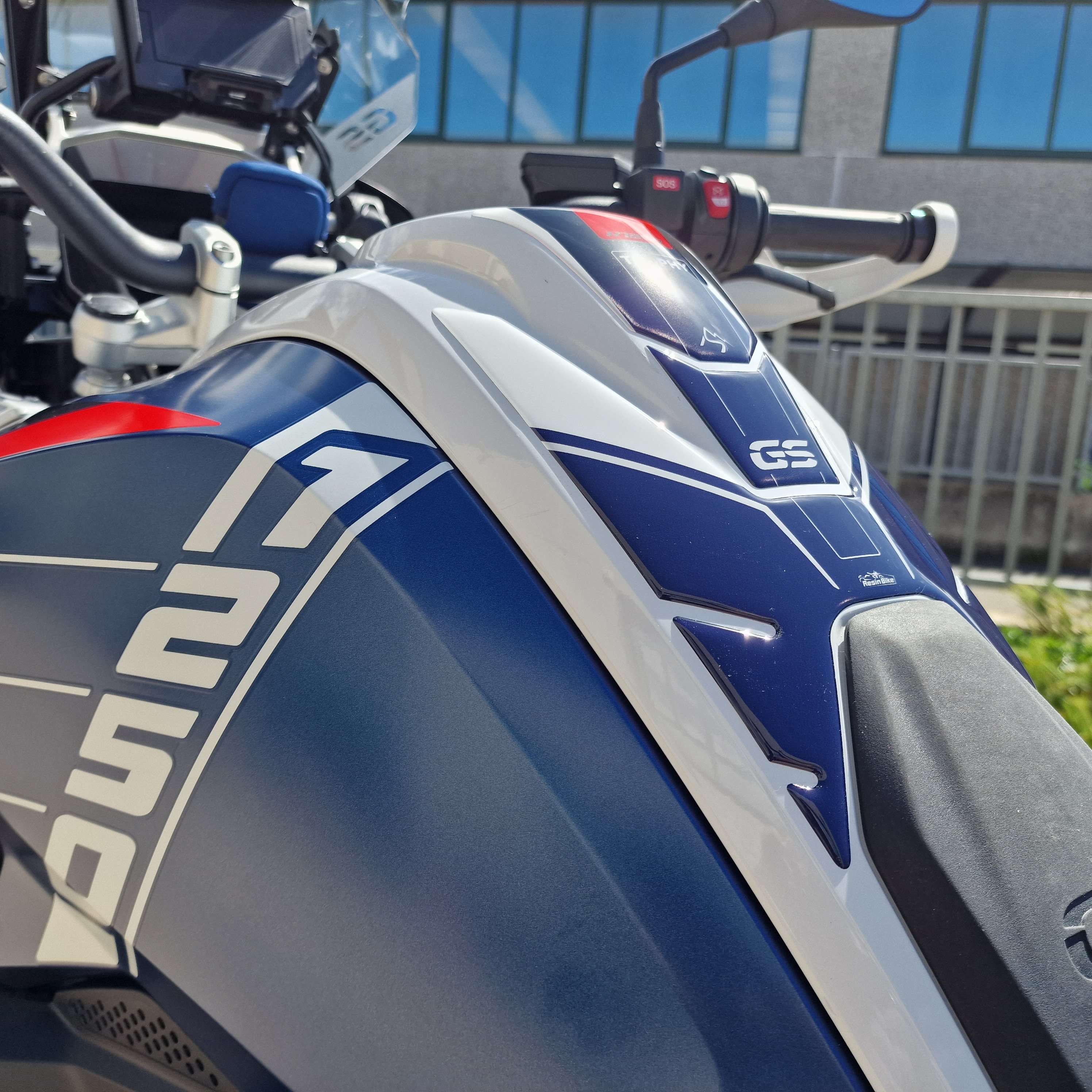 Resin Bike 3D Motorcycle Stickers - Tank Pad | BMW R 1250 GS 2021>2024 - Pyramid Motorcycle Accessories