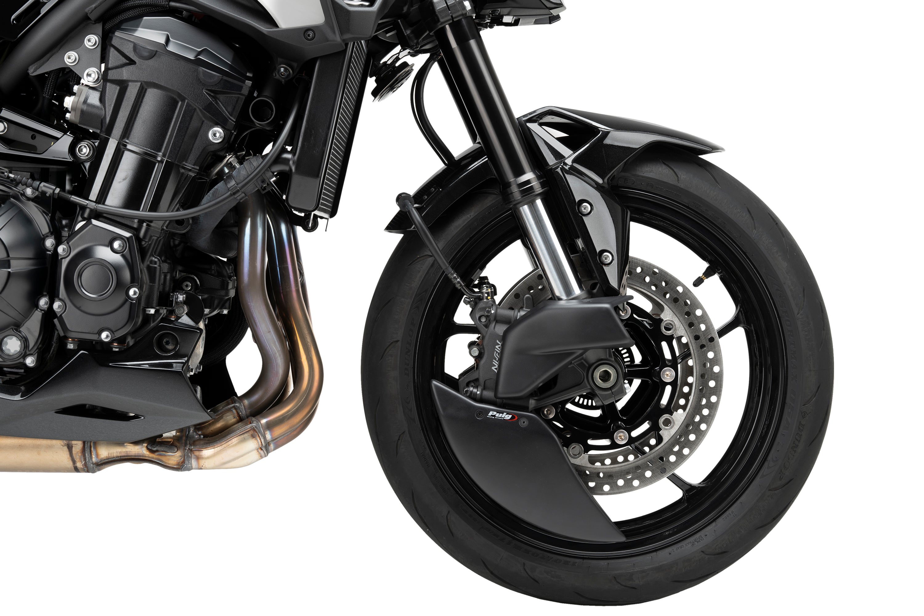 Puig Brake Ducts | Matte Black | Kawasaki Z900/SE 2025>Current - Pyramid Motorcycle Accessories