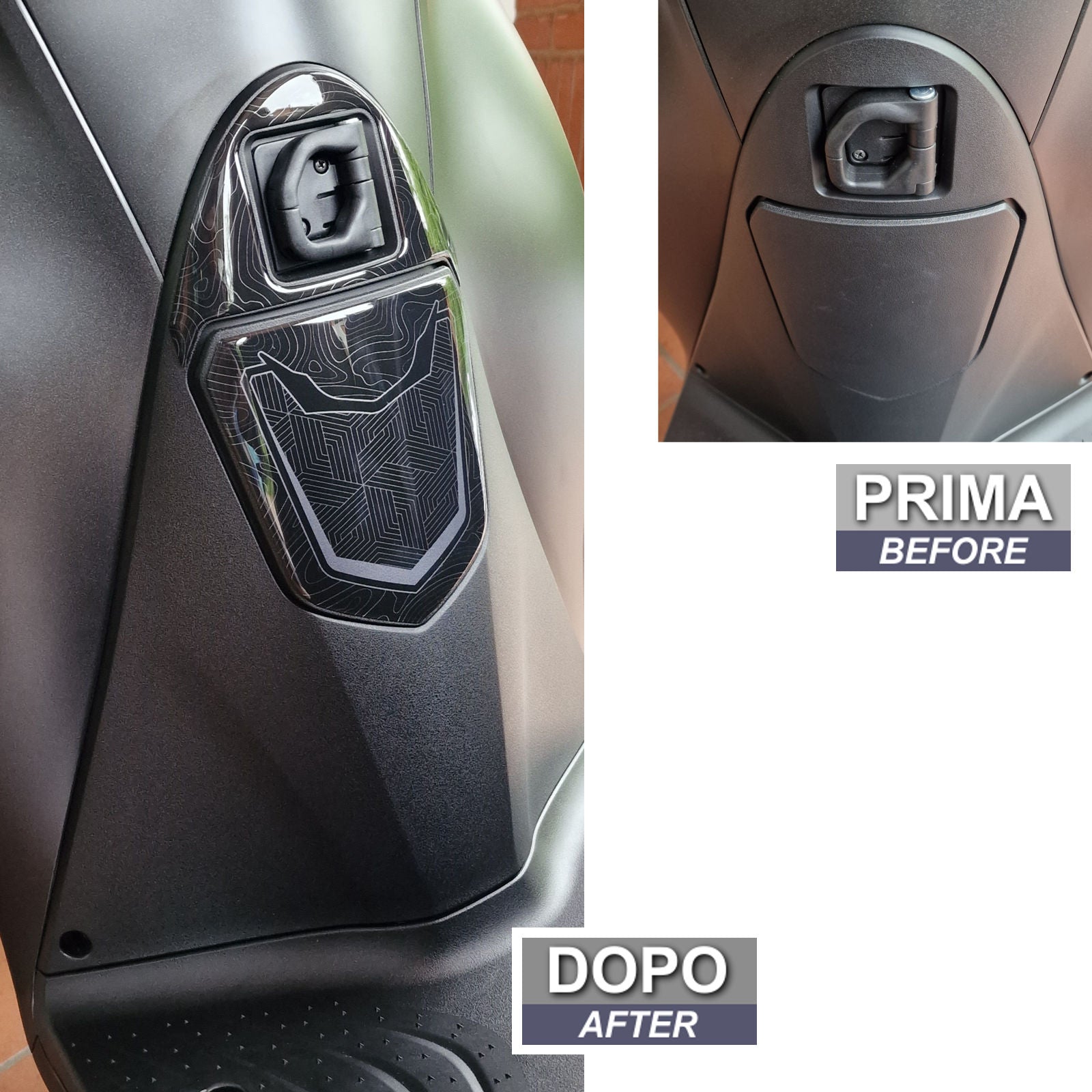 Resin Bike 3D Motorcycle Stickers - Tank Cover | Honda SH 125i/150i 2020>2025 - Pyramid Motorcycle Accessories
