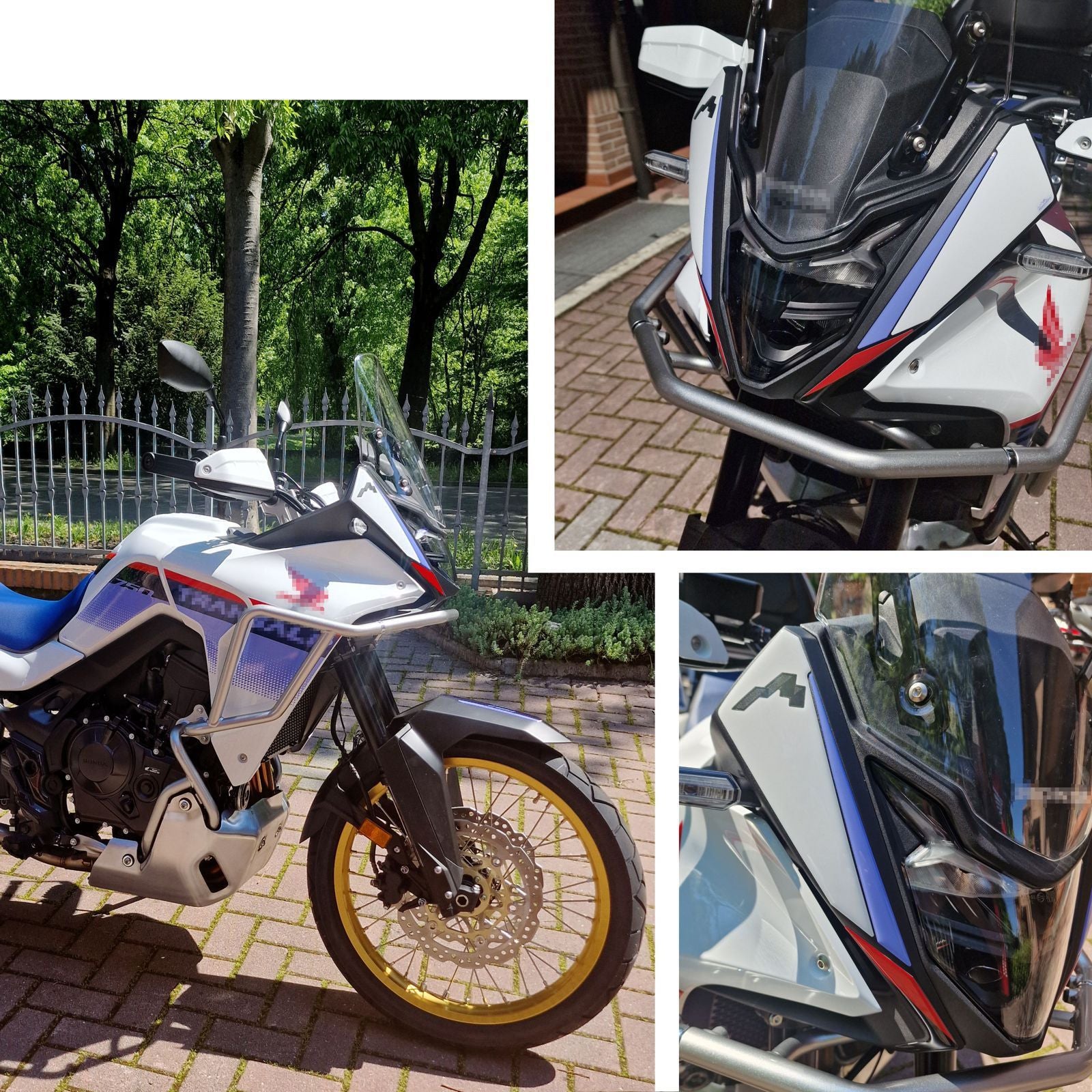 Resin Bike 3D Motorcycle Stickers - Headlight | Honda XL 750 Transalp 2023>2024 - Pyramid Motorcycle Accessories