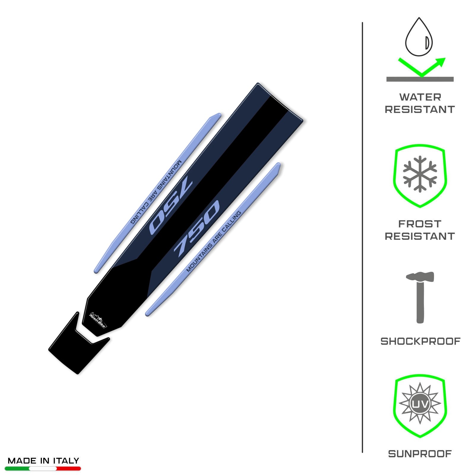 Resin Bike 3D Motorcycle Stickers - Front Fender | Honda XL 750 Transalp 2023>2025 RB-1000669900009 - Pyramid Motorcycle Accessories
