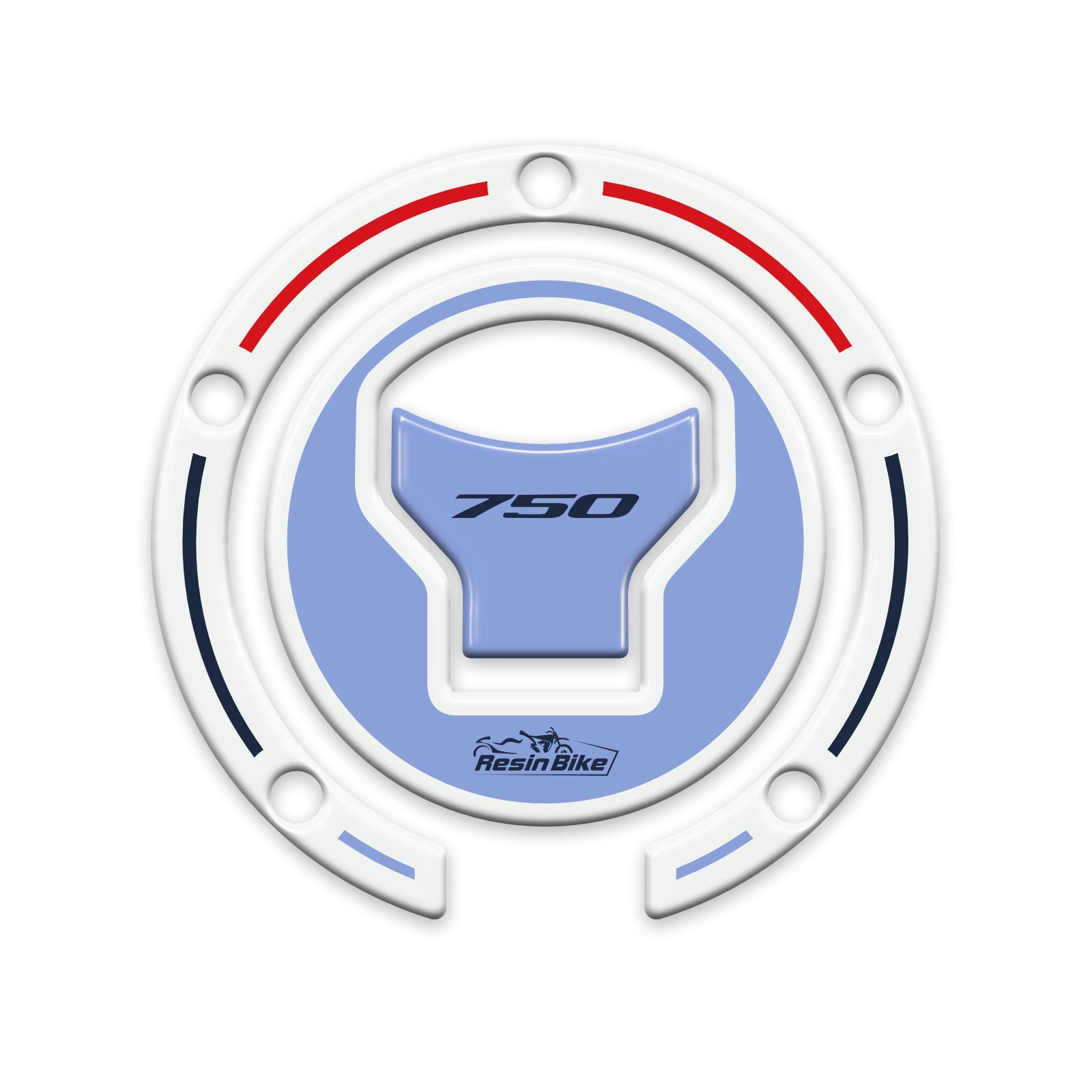 Resin Bike 3D Motorcycle Stickers - Fuel Cap | Honda XL 750 Transalp 2023>2025 - Pyramid Motorcycle Accessories
