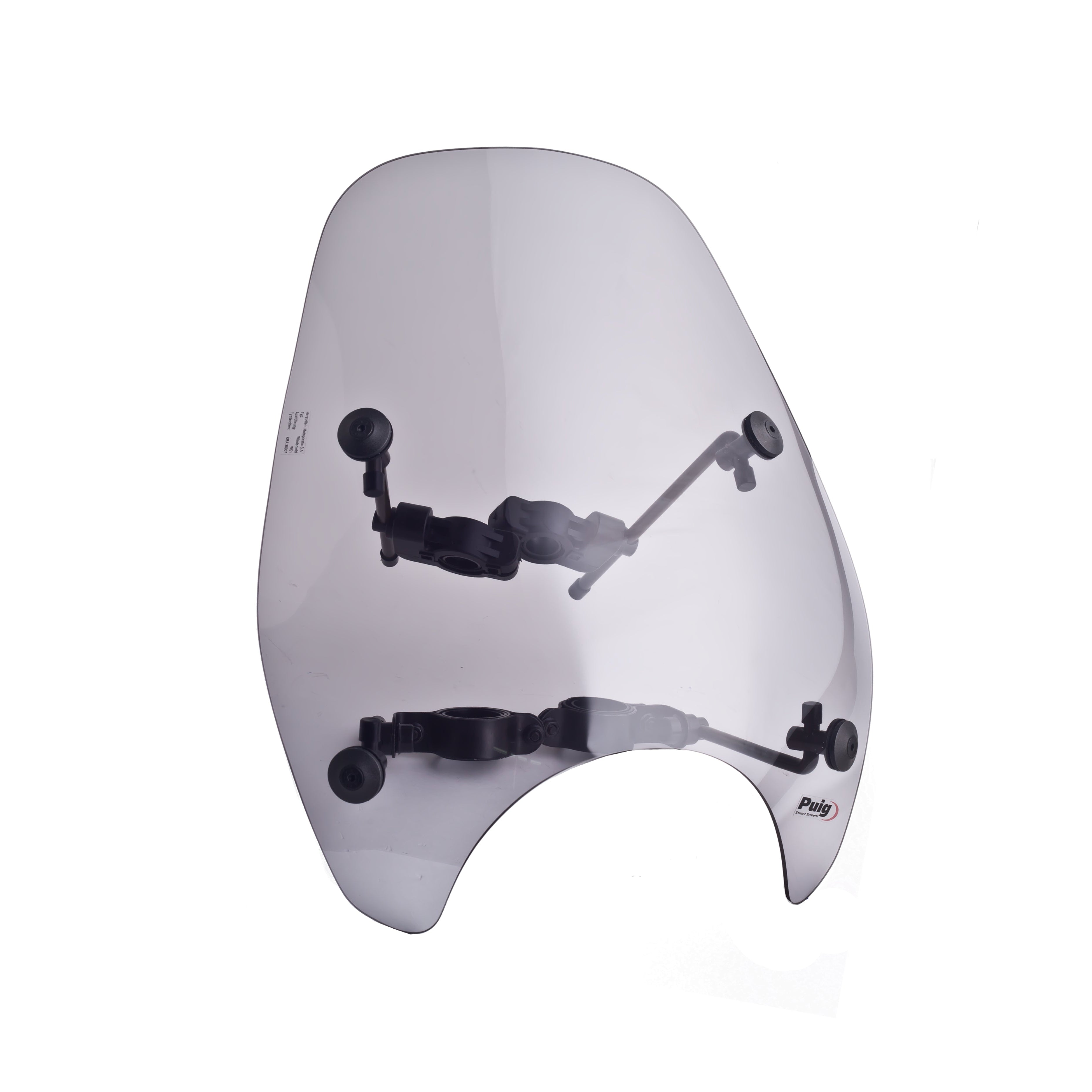 Puig Custom 1 Handlebar Mounted Screen | Light Smoke - Pyramid Motorcycle Accessories