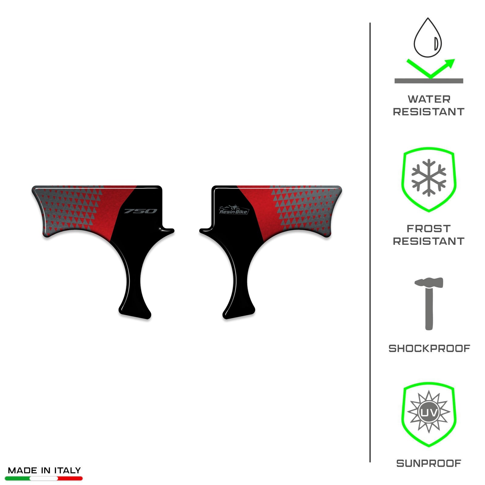 Resin Bike 3D Motorcycle Stickers - Top Yoke | Honda XL 750 Transalp 2023>2025 RB-1000671100008 - Pyramid Motorcycle Accessories