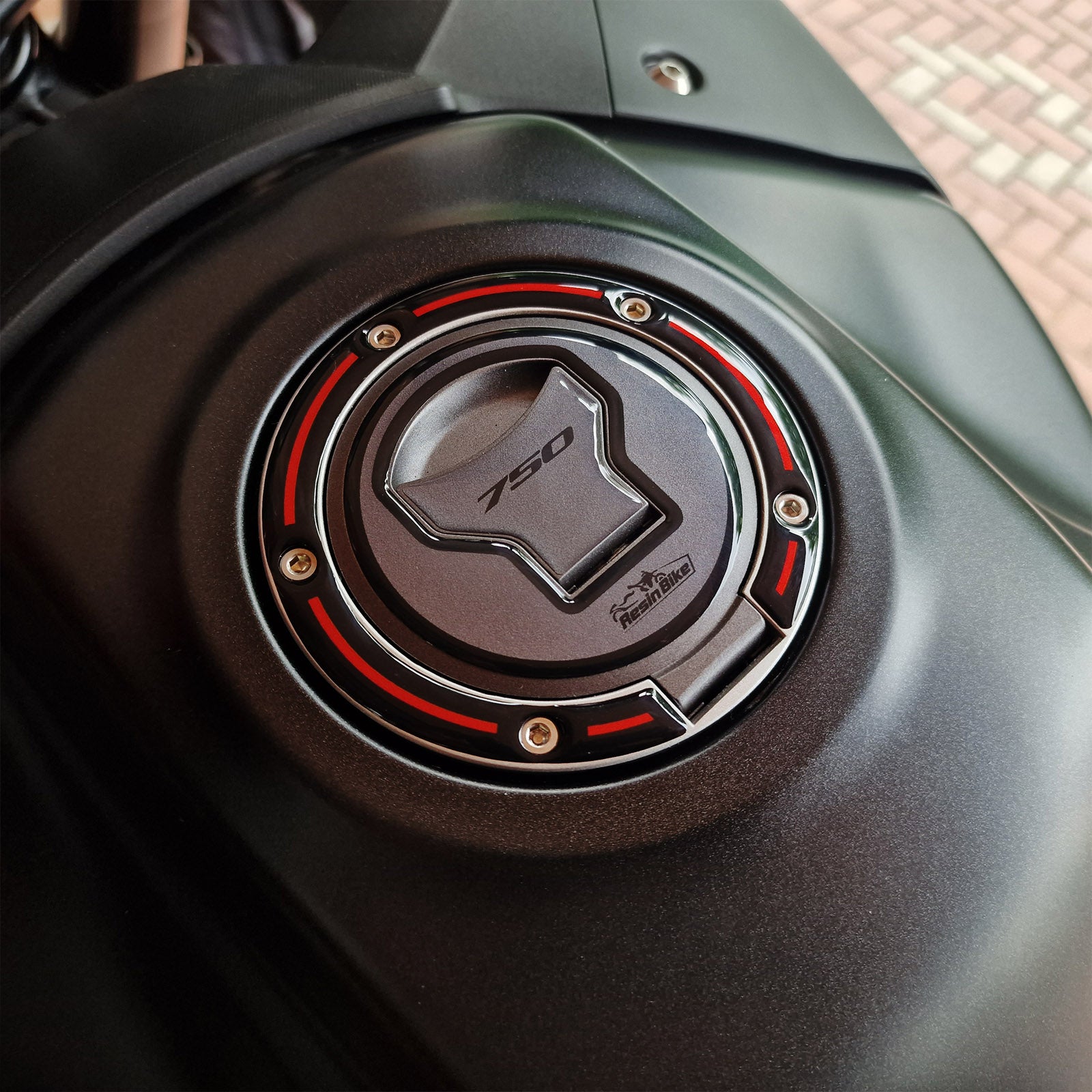Resin Bike 3D Motorcycle Stickers - Fuel Cap | Honda XL 750 Transalp 2022>2024 - Pyramid Motorcycle Accessories