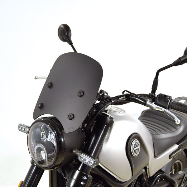 Isotta Screen | Matte Black | Benelli Leoncino 500 2017-2024 - Pyramid Motorcycle Accessories