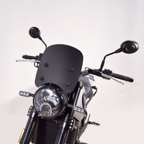 Isotta Screen | Matte Black | Benelli Leoncino 500 2017-2024 - Pyramid Motorcycle Accessories