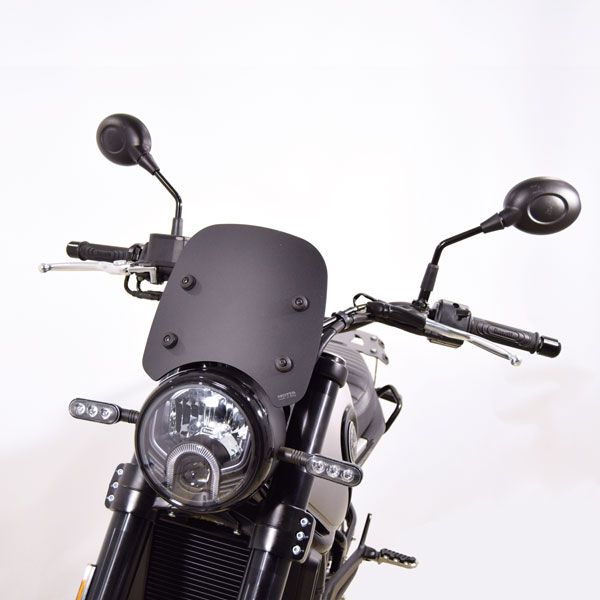 Isotta Low Screen | Matte Black | Benelli Leoncino 500 2017-2024 - Pyramid Motorcycle Accessories