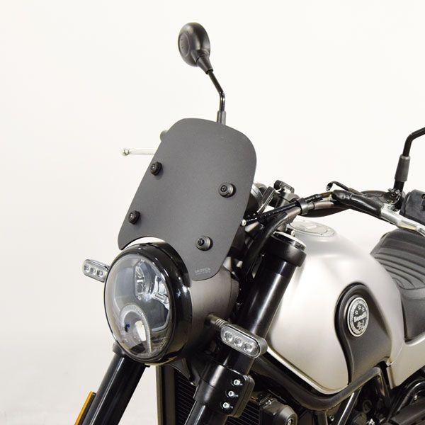 Isotta Low Screen | Matte Black | Benelli Leoncino 500 2017-2024 - Pyramid Motorcycle Accessories