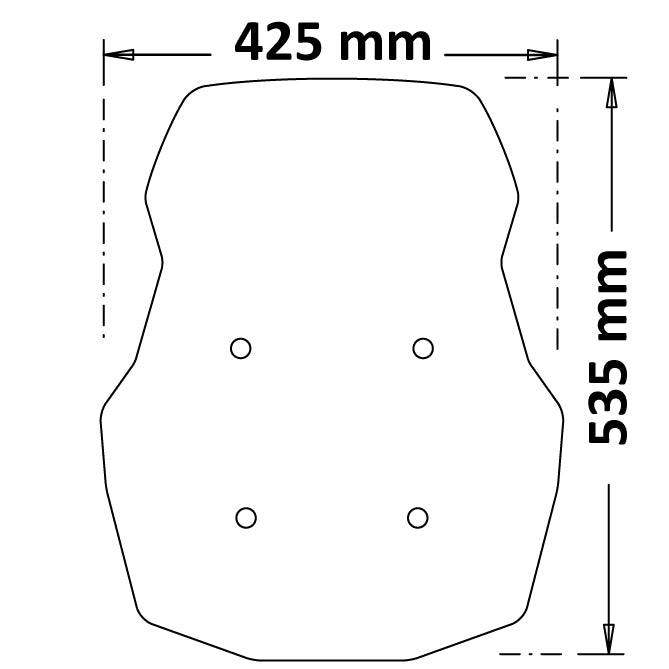 Isotta Touring High Screen | Clear | Aprilia Tuareg 660 2022-2024 - Pyramid Motorcycle Accessories