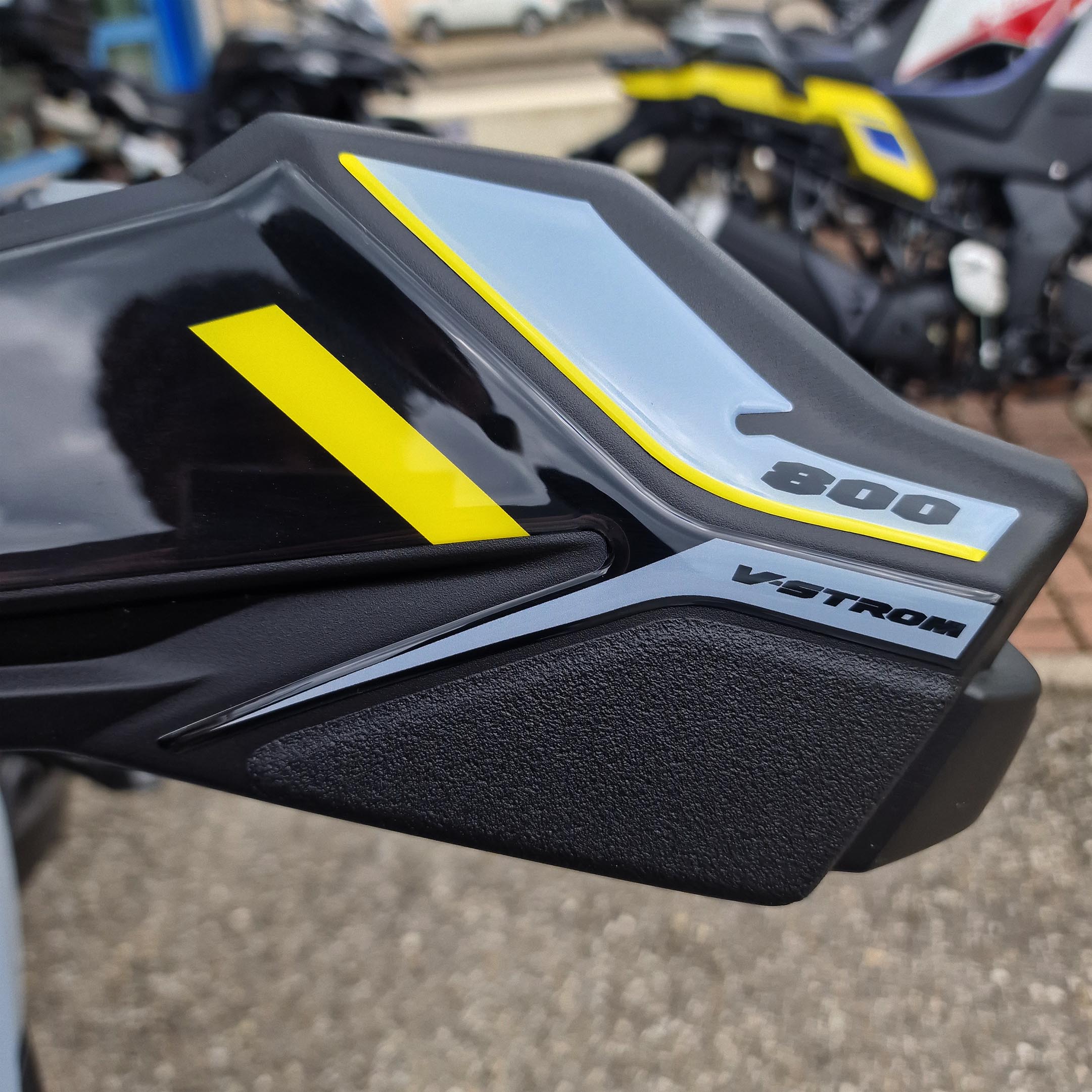 Resin Bike 3D Motorcycle Stickers - Handguards | Suzuki V-Strom 800DE 2023>2025 - Pyramid Motorcycle Accessories