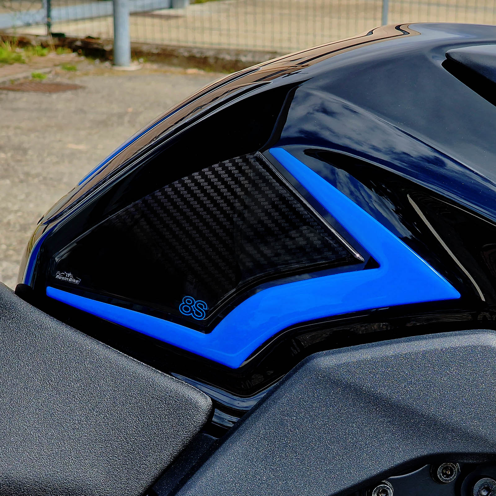 Resin Bike 3D Motorcycle Stickers - Tank Sides | Suzuki GSX-8S 2023>2026 - Pyramid Motorcycle Accessories