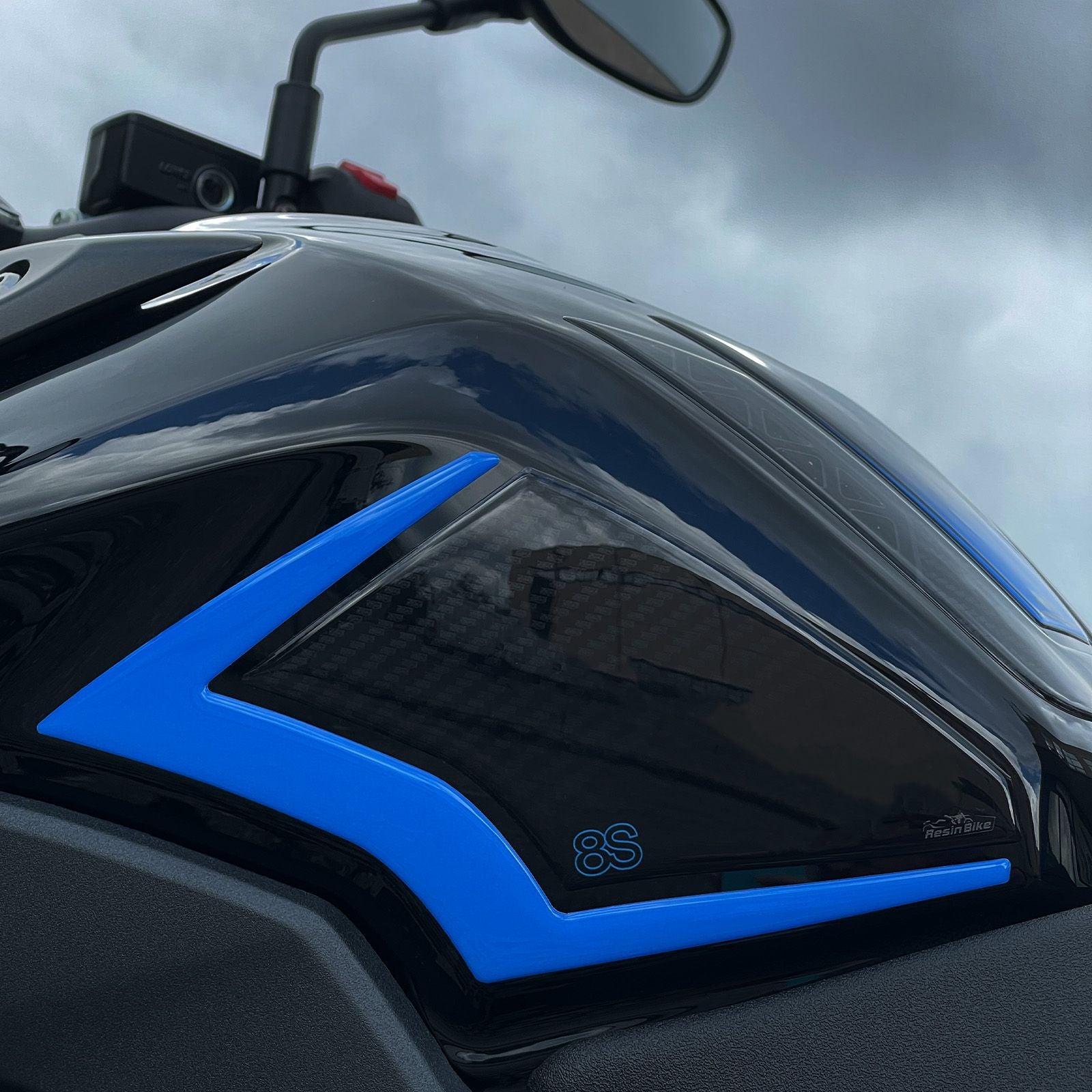 Resin Bike 3D Motorcycle Stickers - Tank Sides | Suzuki GSX-8S 2023>2026 - Pyramid Motorcycle Accessories