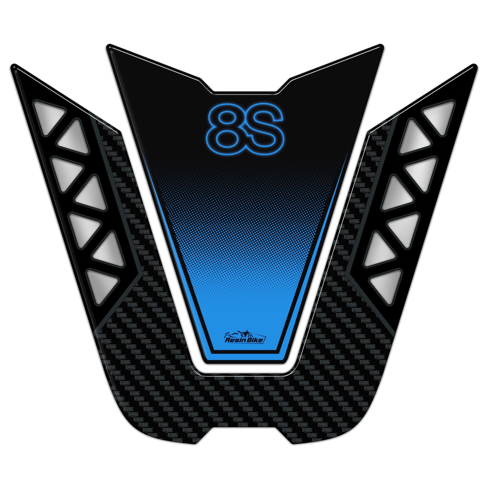 Resin Bike 3D Motorcycle Stickers - Tank Pad | Suzuki GSX-8S 2023>2026 - Pyramid Motorcycle Accessories