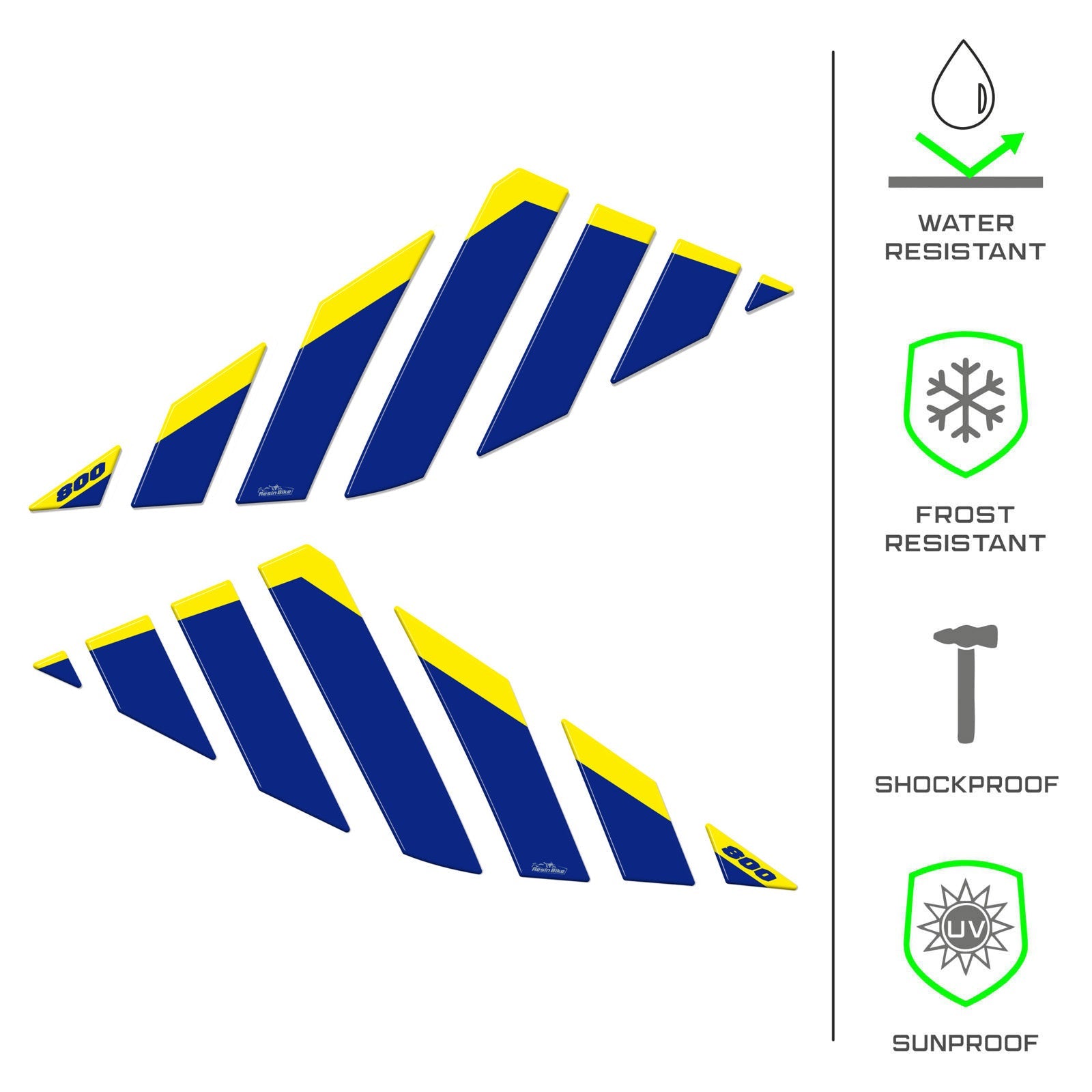 Resin Bike 3D Motorcycle Stickers - Tank Sides | Suzuki V-Strom 800DE 2023>2026 - Pyramid Motorcycle Accessories