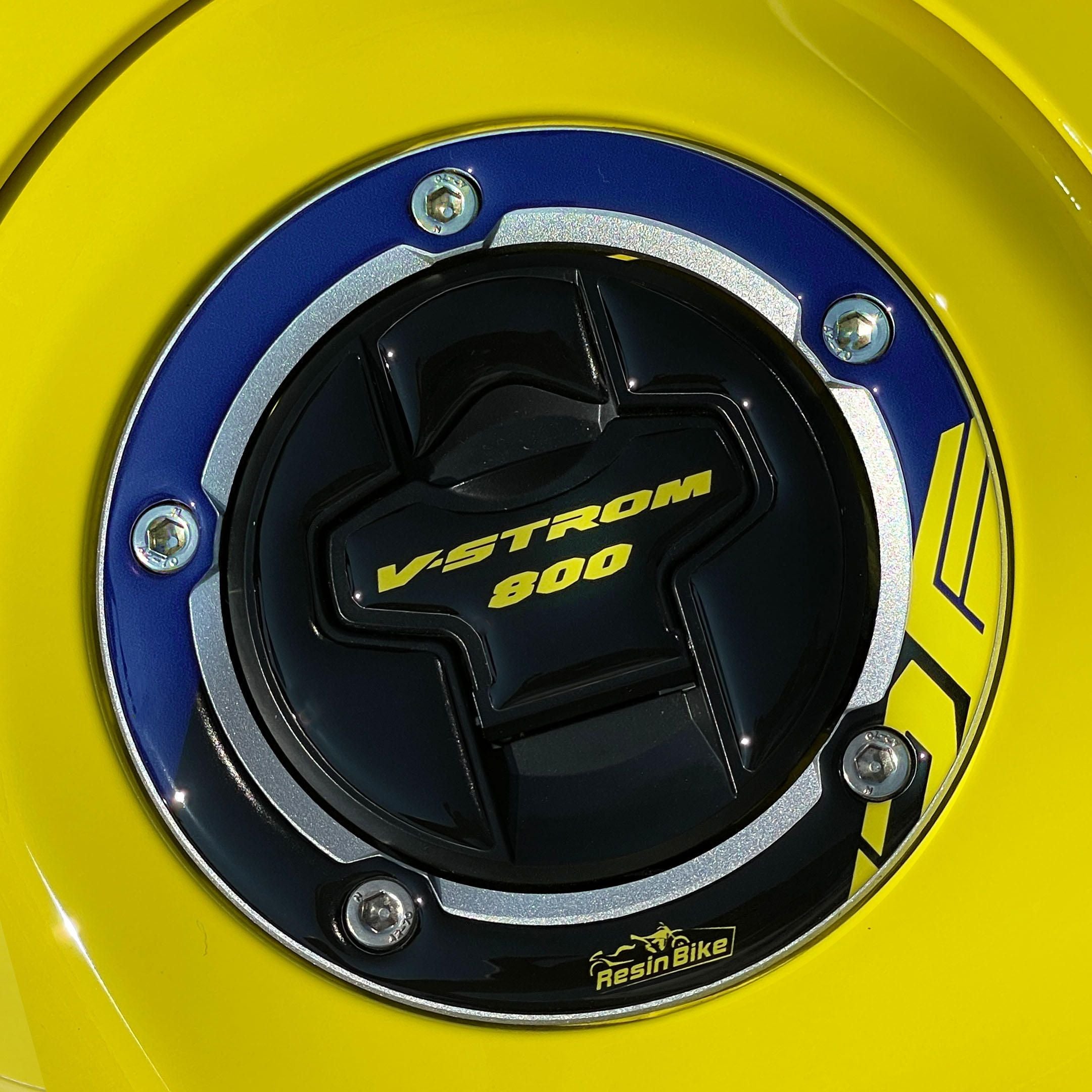 Resin Bike 3D Motorcycle Stickers - Fuel Cap | Suzuki V-Strom 800DE 2023>2026 - Pyramid Motorcycle Accessories
