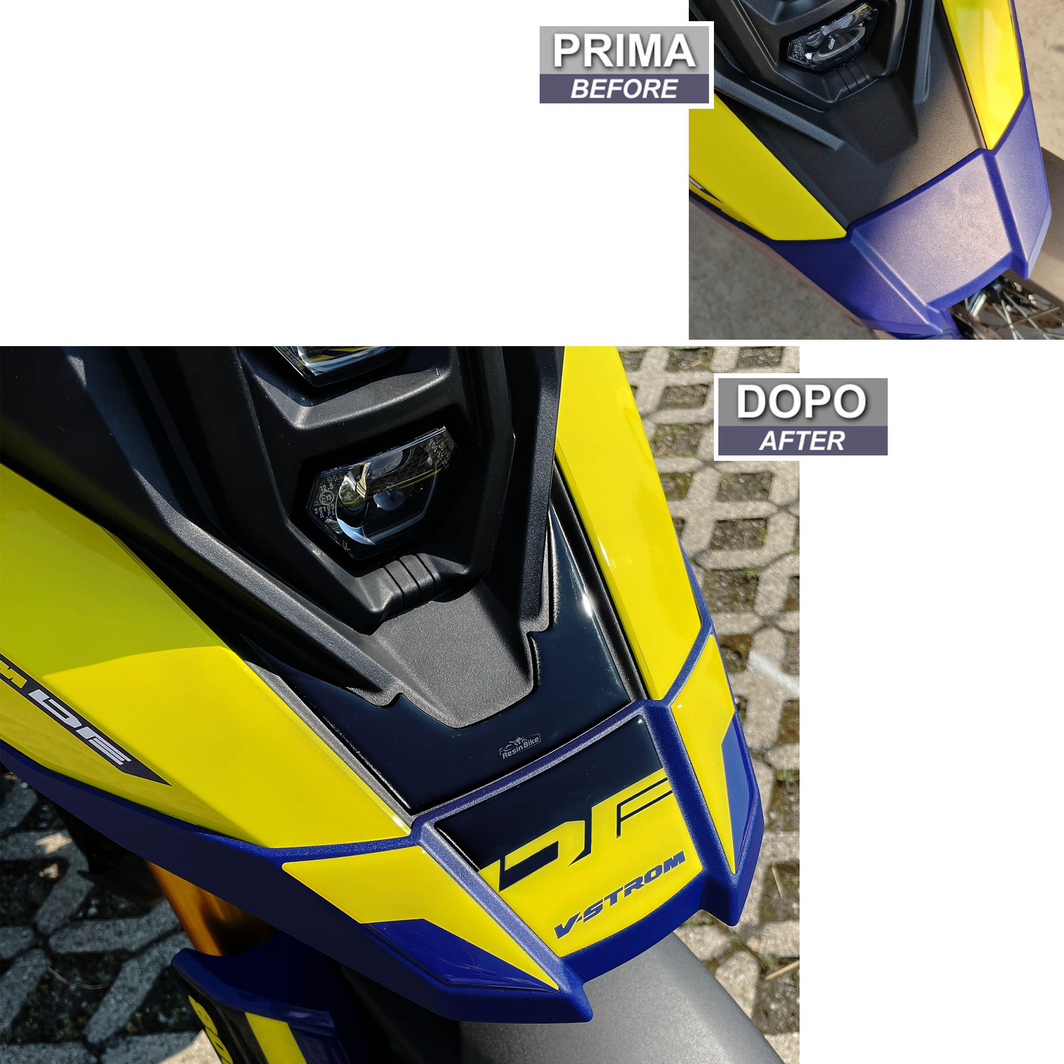 Resin Bike 3D Motorcycle Stickers - Beak | Suzuki V-Strom 800DE 2023>2025 - Pyramid Motorcycle Accessories