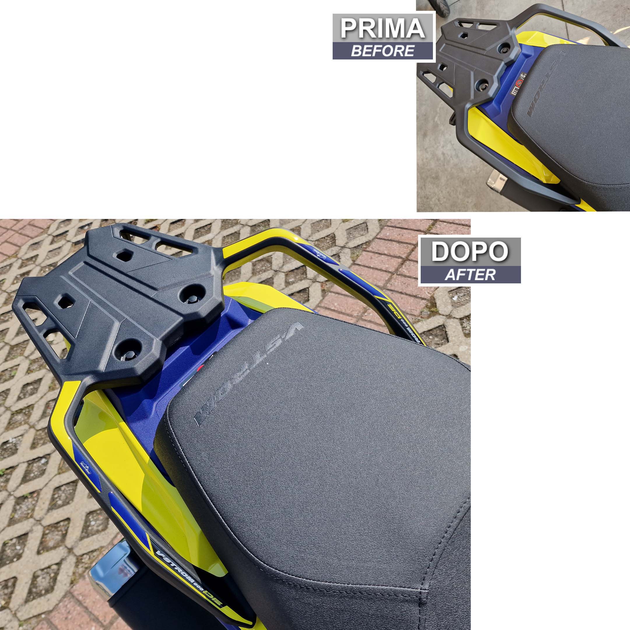 Resin Bike 3D Motorcycle Stickers - Passenger Handles | Suzuki V-Strom 800DE 2023>2026 - Pyramid Motorcycle Accessories