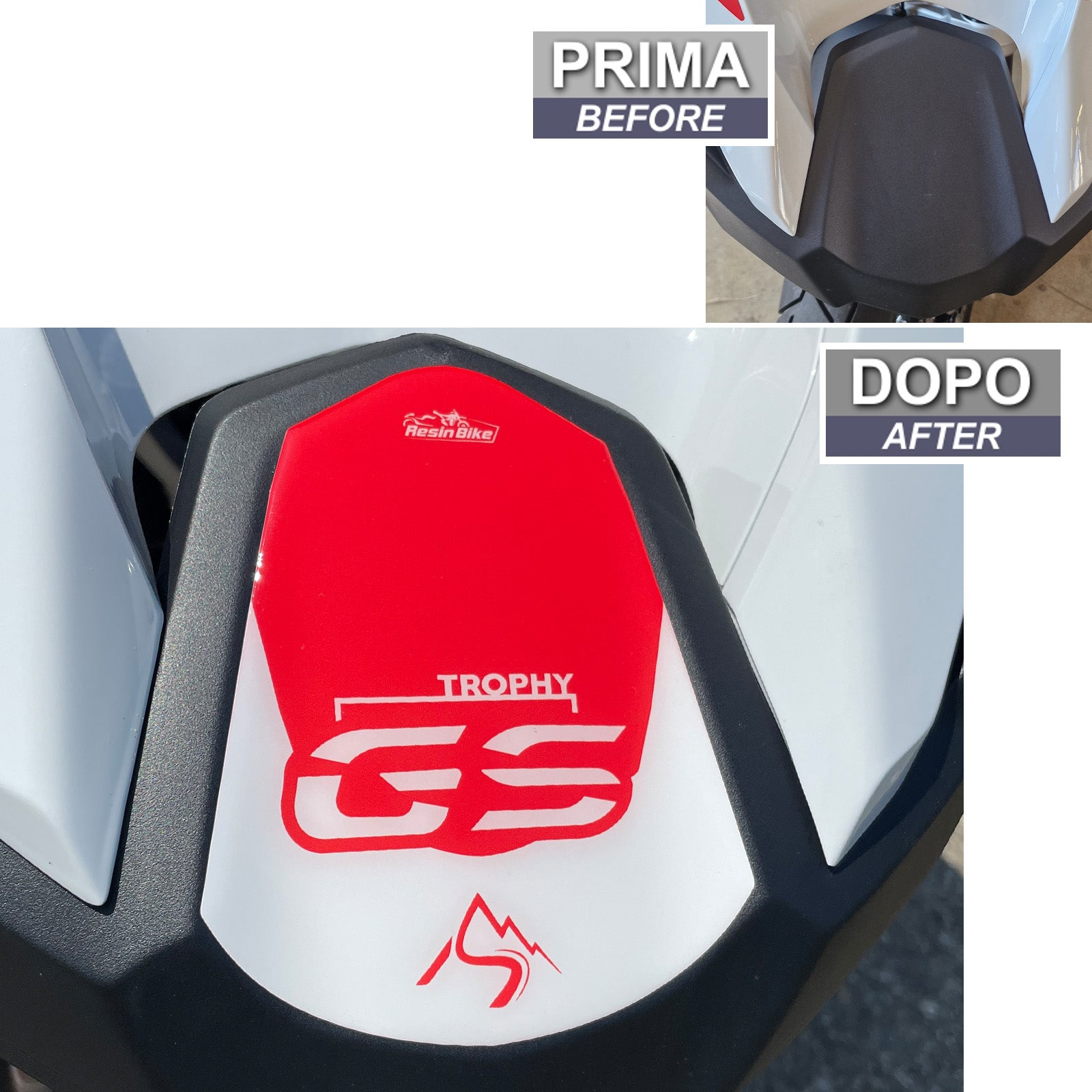 Resin Bike 3D Motorcycle Stickers - Beak | BMW R 1250 GS Adventure 2021>2024 - Pyramid Motorcycle Accessories