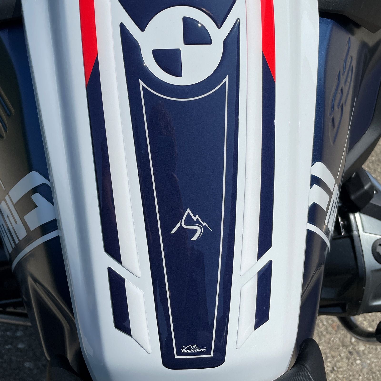 Resin Bike 3D Motorcycle Stickers - Tank Pad | BMW R 1250 GS/GSA 2021>2024 - Pyramid Motorcycle Accessories