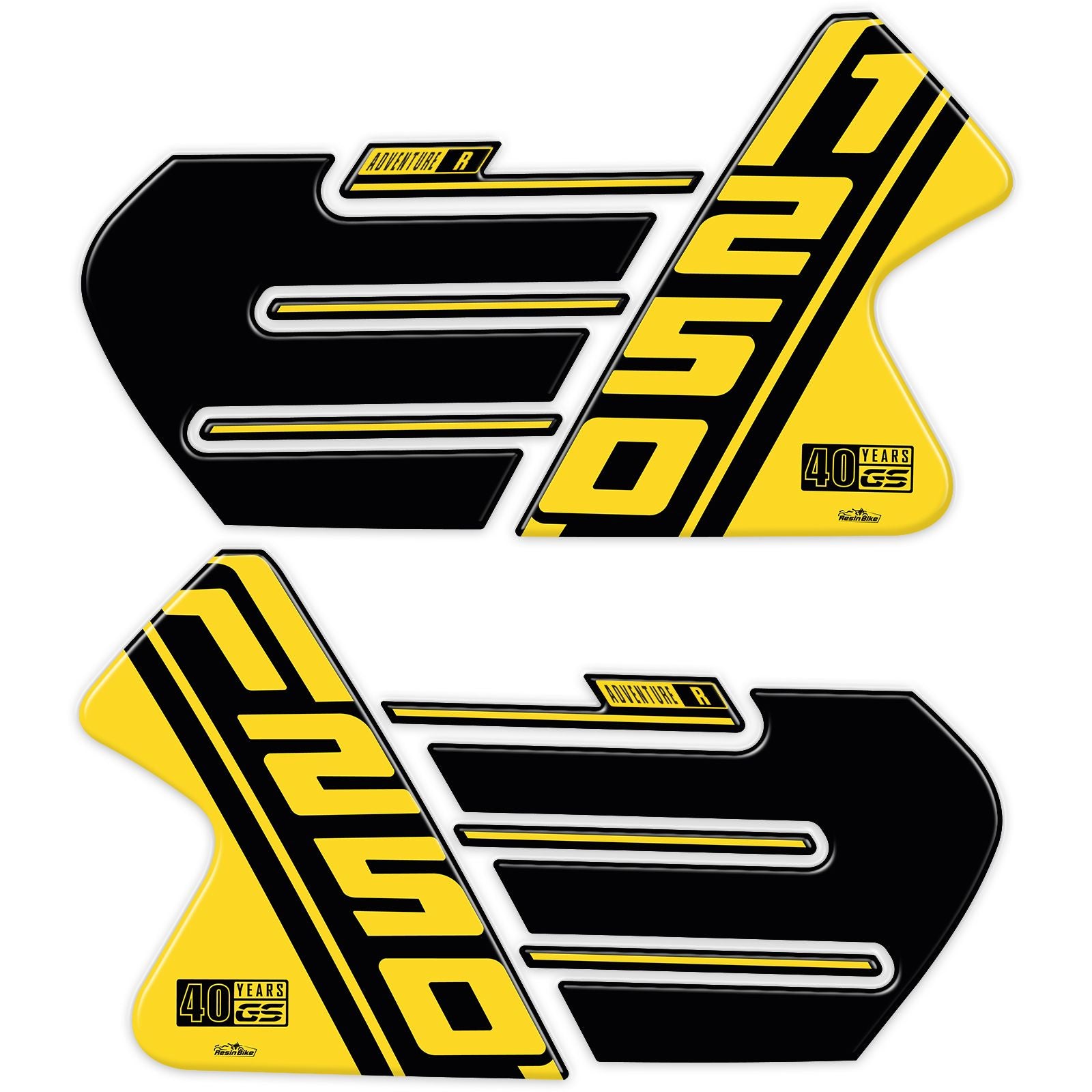 Resin Bike 3D Motorcycle Stickers - Tank Sides | BMW R 1250 GS Adventure 2020>2021 - Pyramid Motorcycle Accessories