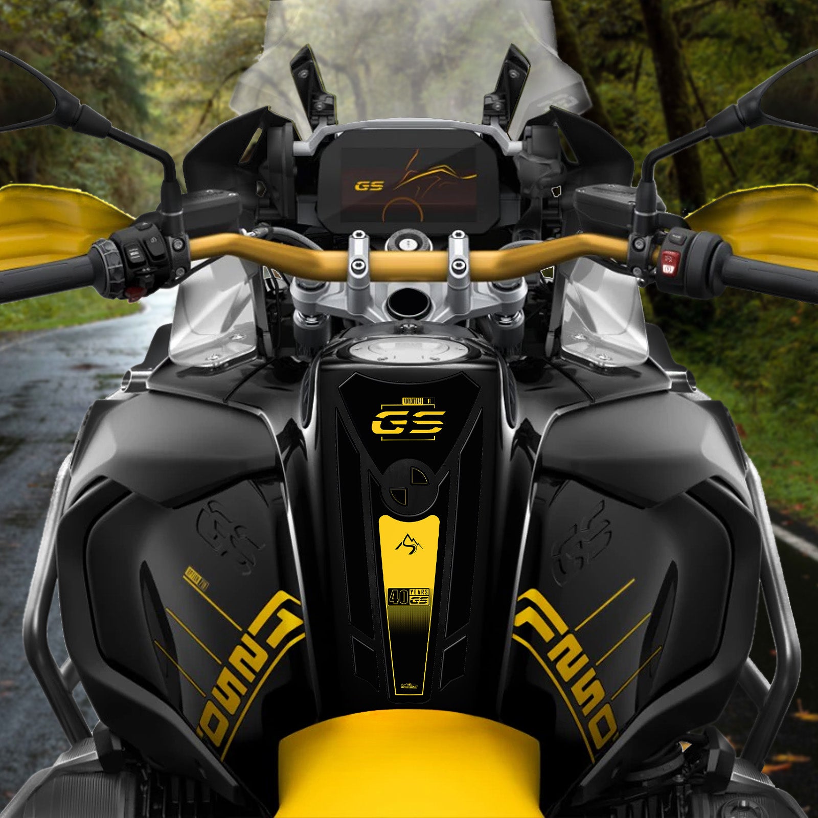Resin Bike 3D Motorcycle Stickers - Tank Pad | BMW R 1250 GS Adventure 2020>2021 - Pyramid Motorcycle Accessories