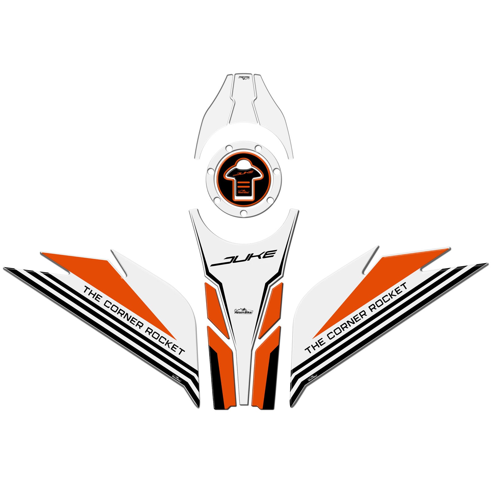 Resin Bike 3D Motorcycle Stickers - Basic Kit | KTM 390 Duke 2021>2023 RB-1000677400003 - Pyramid Motorcycle Accessories
