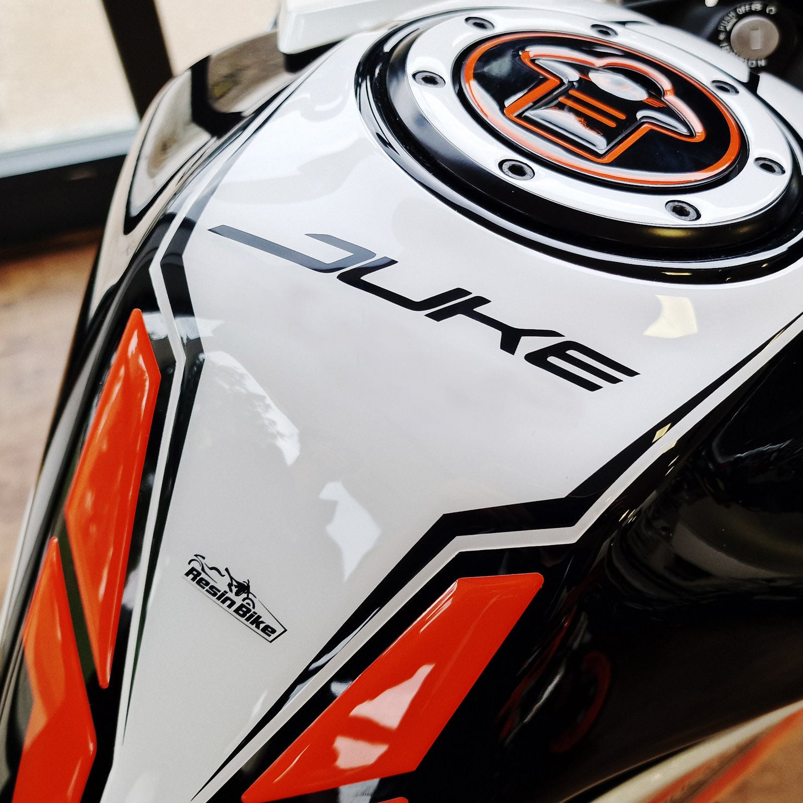 Resin Bike 3D Motorcycle Stickers - Basic Kit | KTM 390 Duke 2021>2023 RB-1000677400003 - Pyramid Motorcycle Accessories