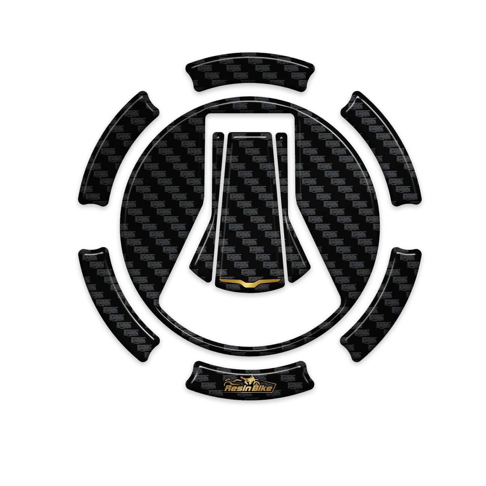 Resin Bike 3D Motorcycle Stickers - Fuel Cap | Moto Guzzi V100 Mandello / Mandello S 2022>2026 - Pyramid Motorcycle Accessories