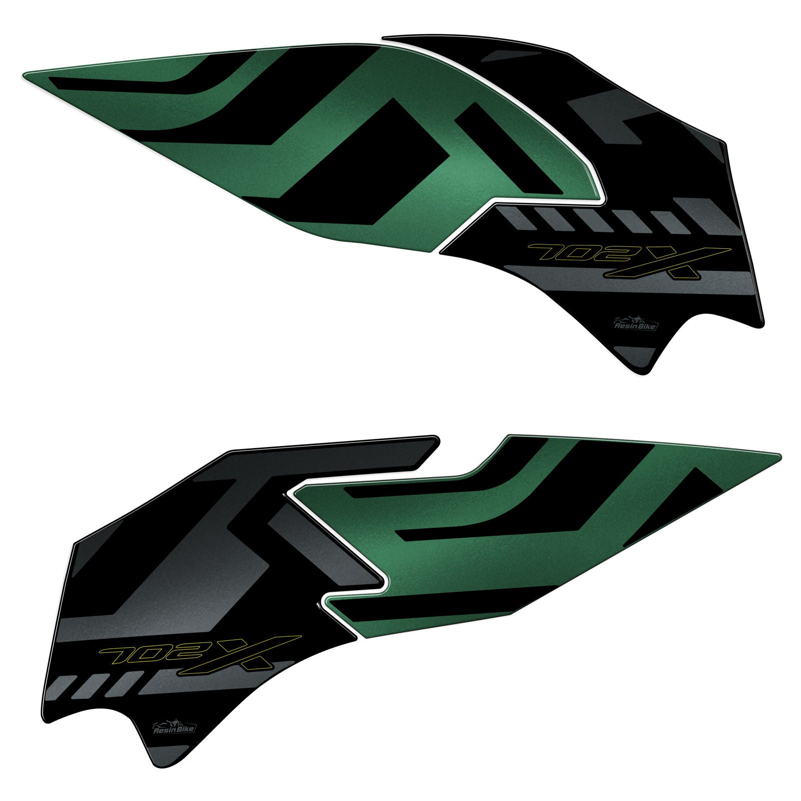 Resin Bike 3D Motorcycle Stickers - Tank Sides | Benelli TRK 702 X 2023>2026 RB-1000678900007 - Pyramid Motorcycle Accessories