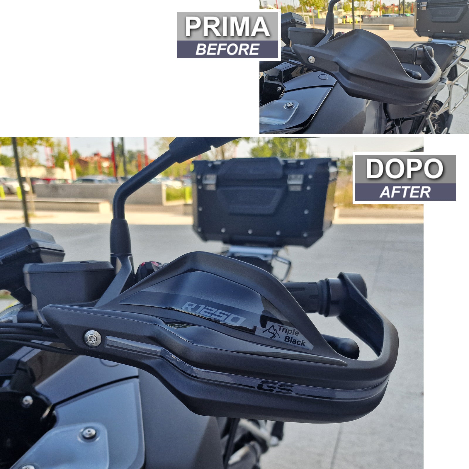 Resin Bike 3D Motorcycle Stickers - Handguards | BMW R 1250 GS/GSA 2021>2024 - Pyramid Motorcycle Accessories